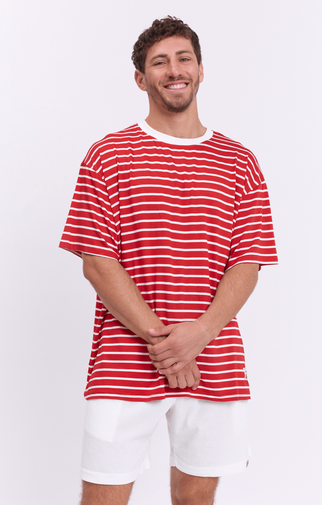 Red Stripes - Oversize T-Shirt - GONSURFING