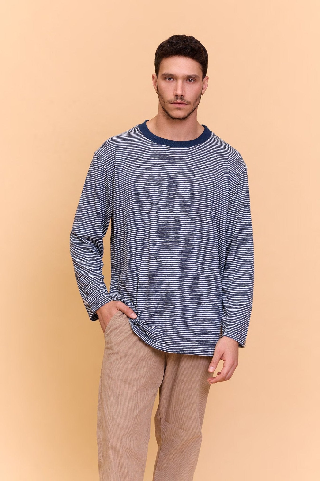 Striped Long sleeve - Blue - GONSURFING