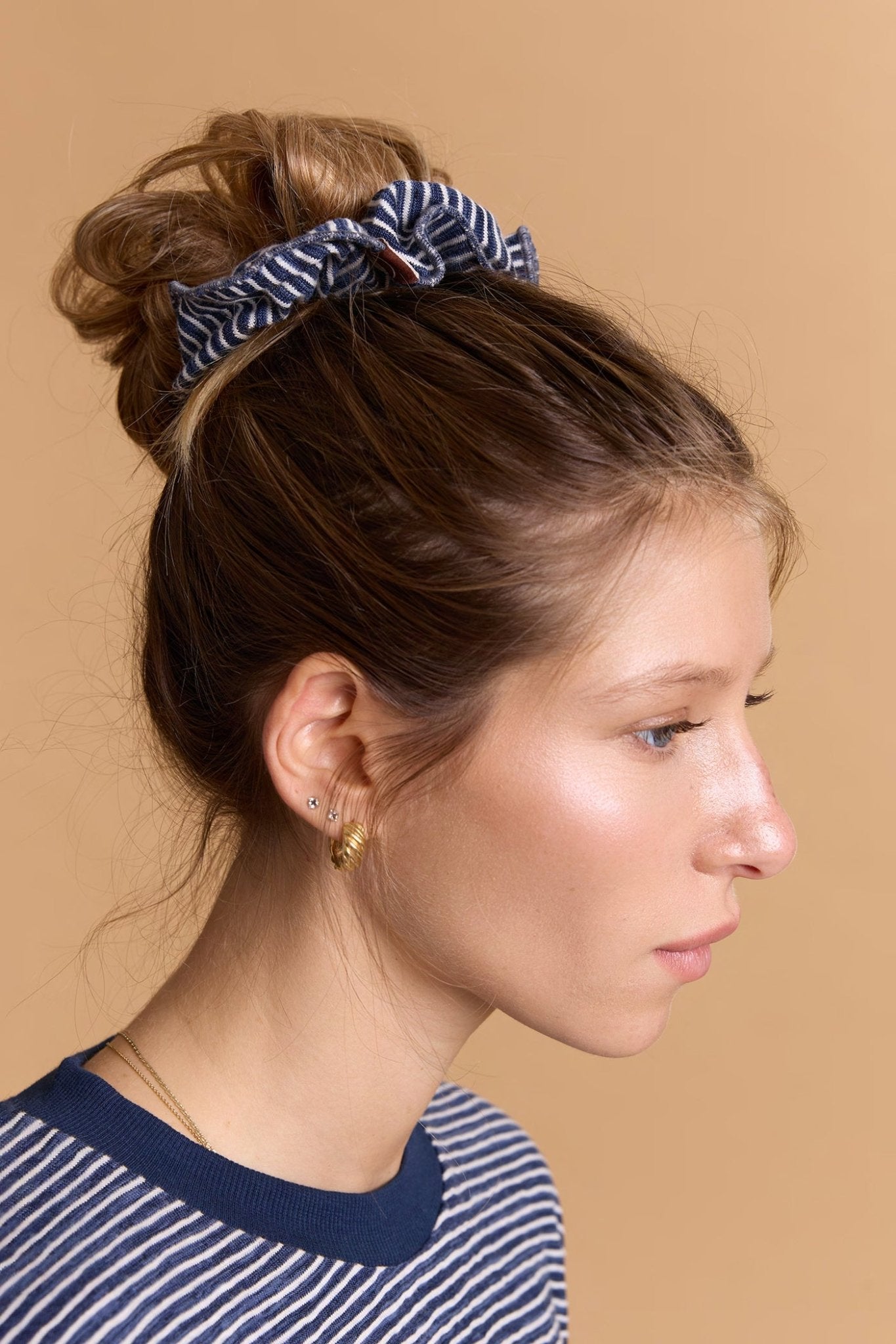Striped Scrunchie - Blue - GONSURFING