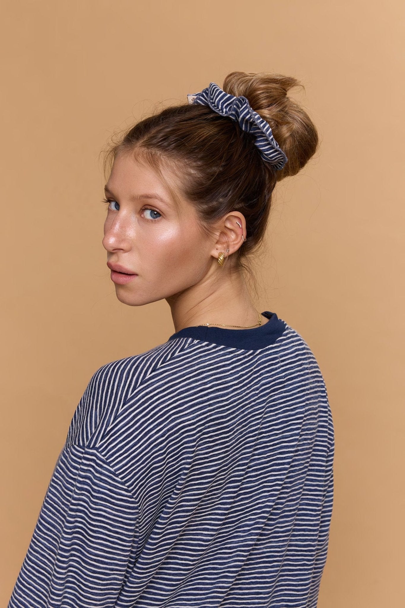 Striped Scrunchie - Blue - GONSURFING