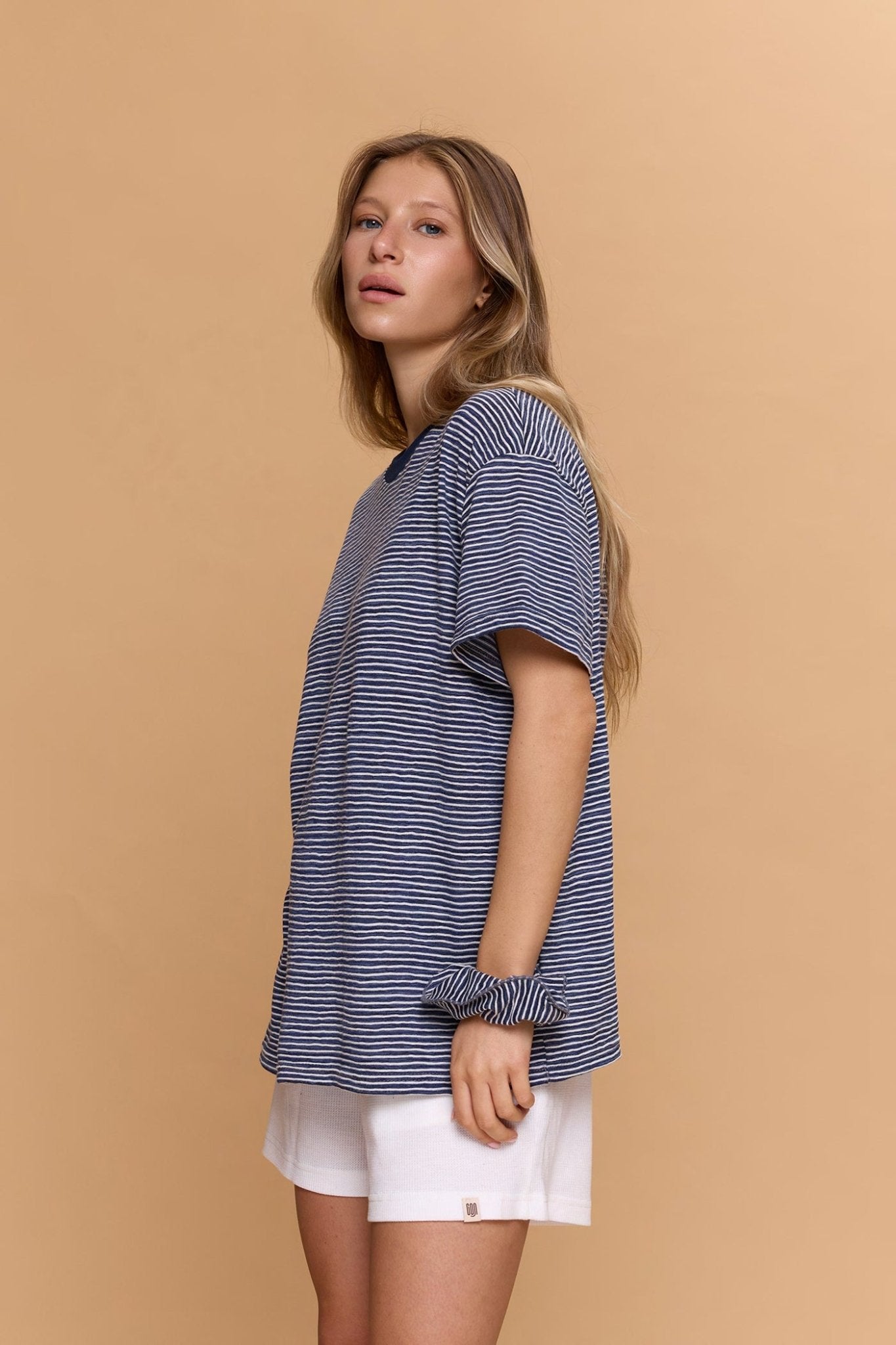Striped T-shirt - Blue - GONSURFING