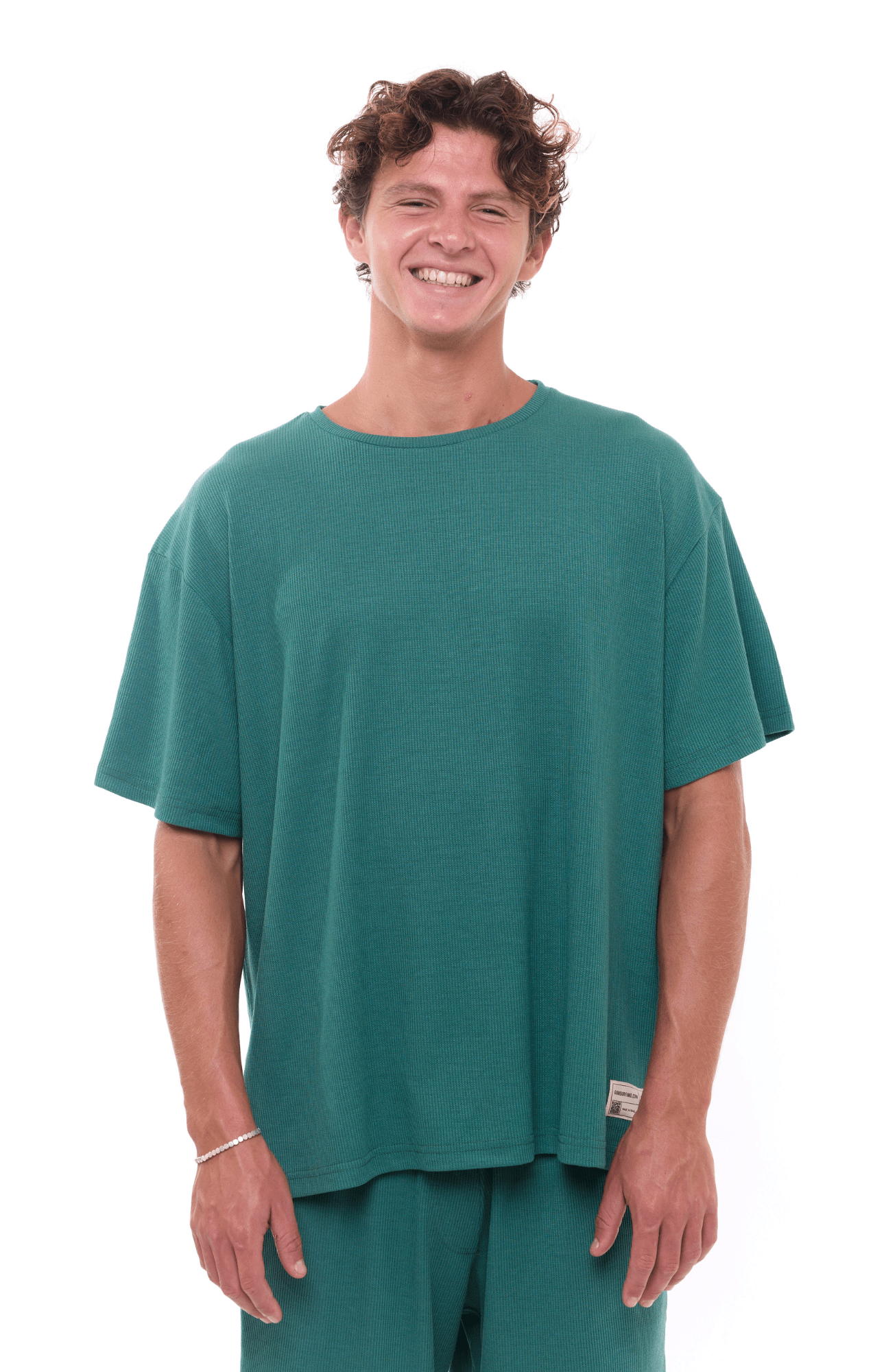 Turquoise - Waffle T-Shirt - GONSURFING