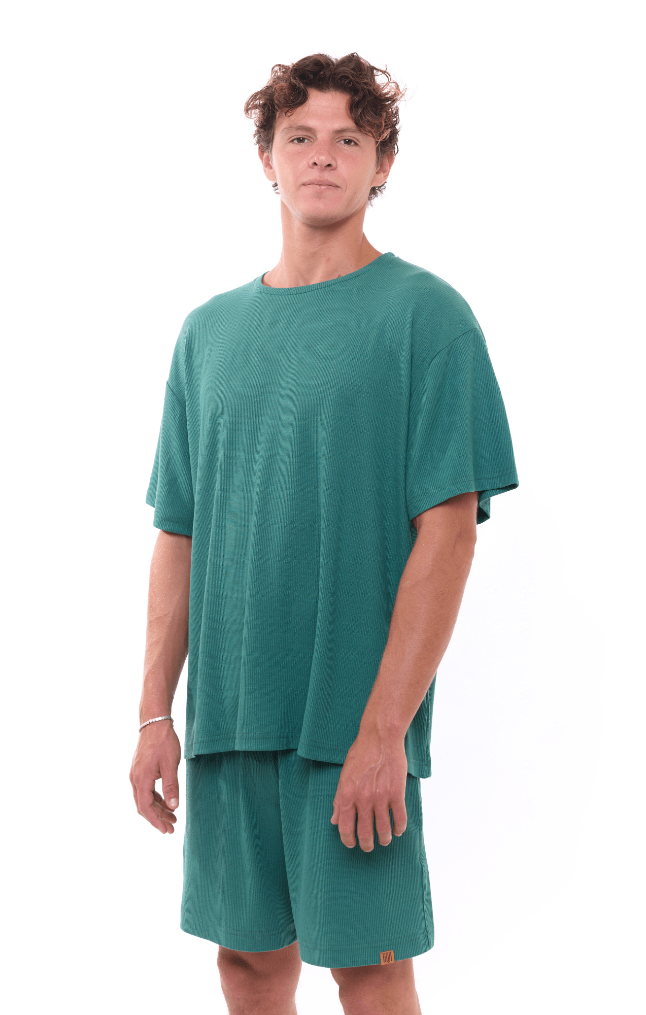 Turquoise - Waffle T-Shirt - GONSURFING