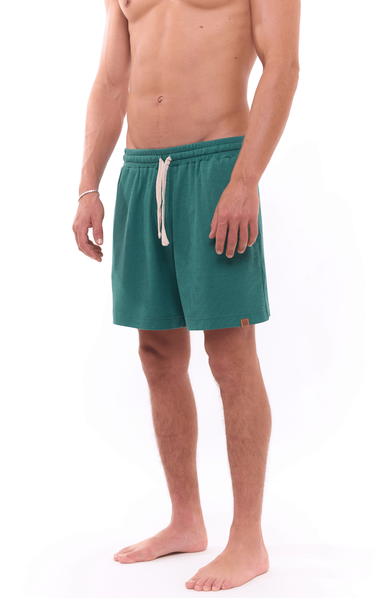 Turquoise - Waffle Unisex Shorts - GONSURFING