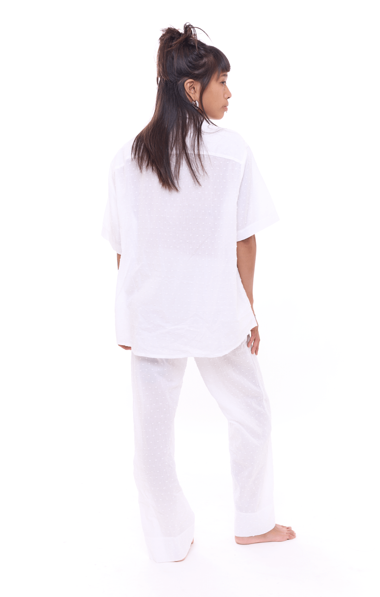 White Points - Unisex Oversize Cotton Shirt - GONSURFING