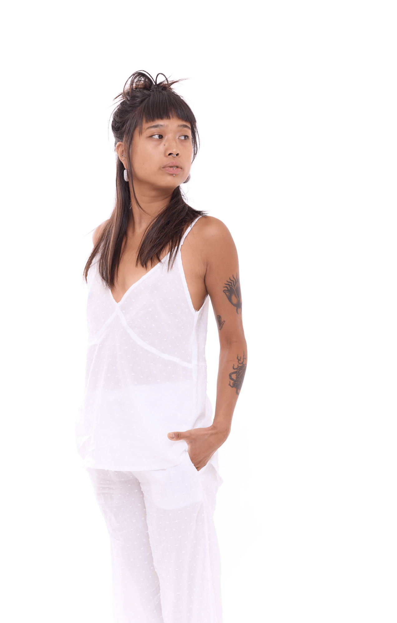 White Points - Women Cotton Top - GONSURFING