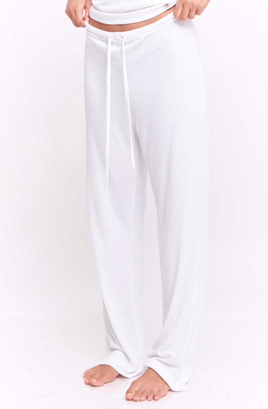 White rib - long pants - GONSURFING