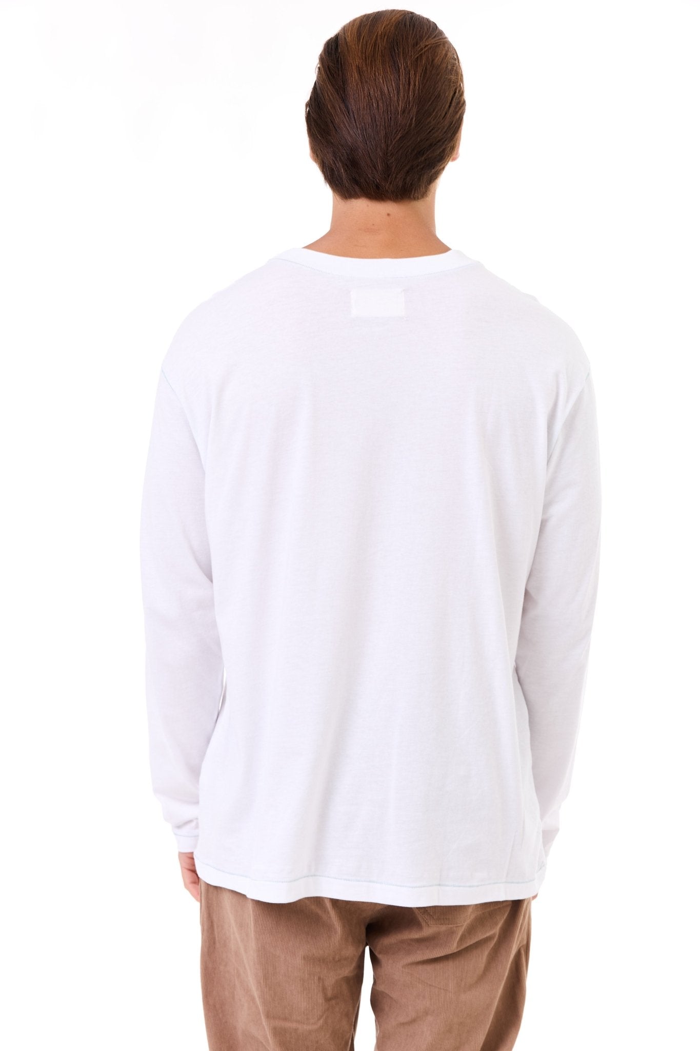 White - stitches long sleeves - GONSURFING