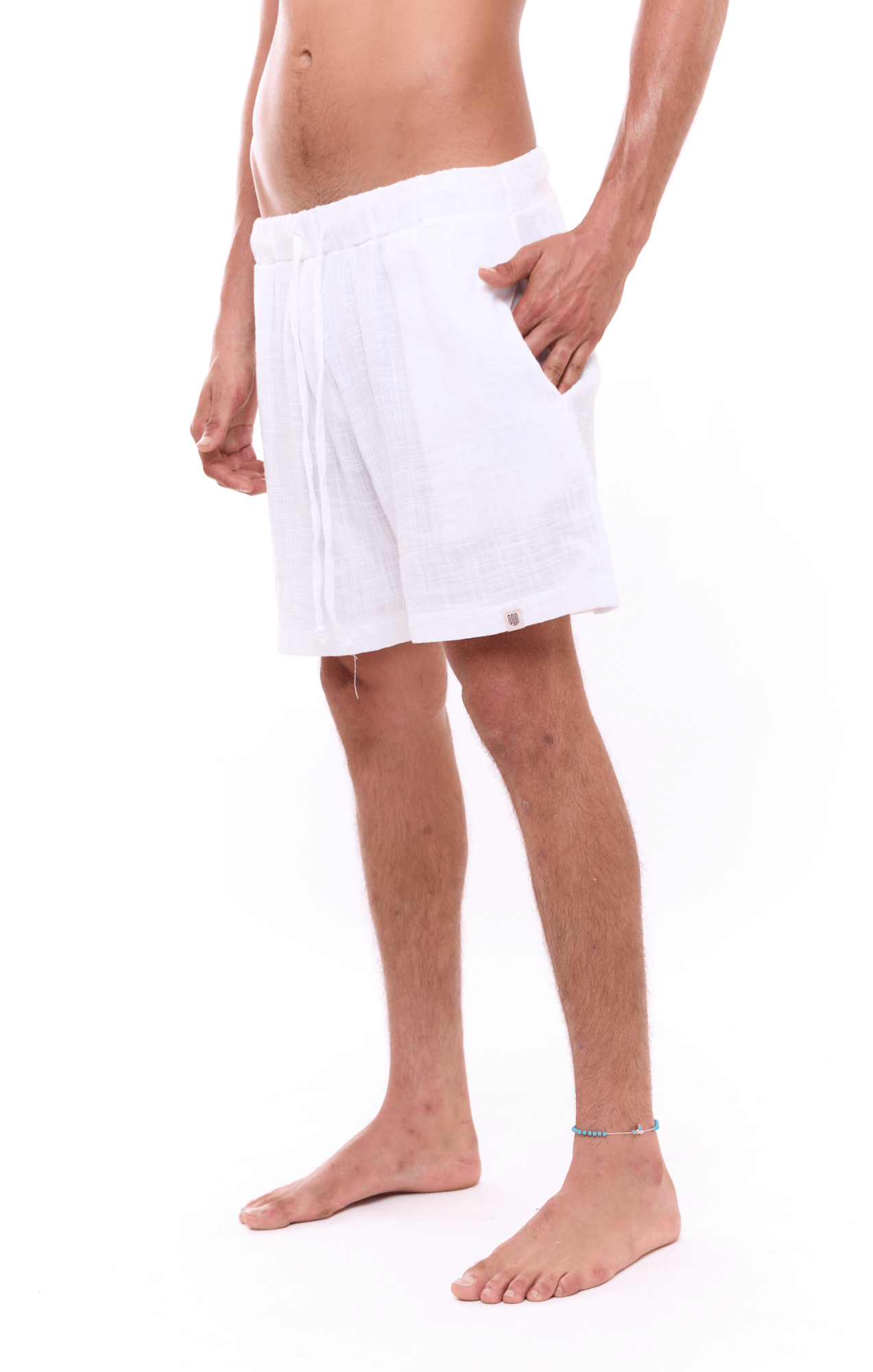 White texture - Unisex Cotton Shorts - GONSURFING