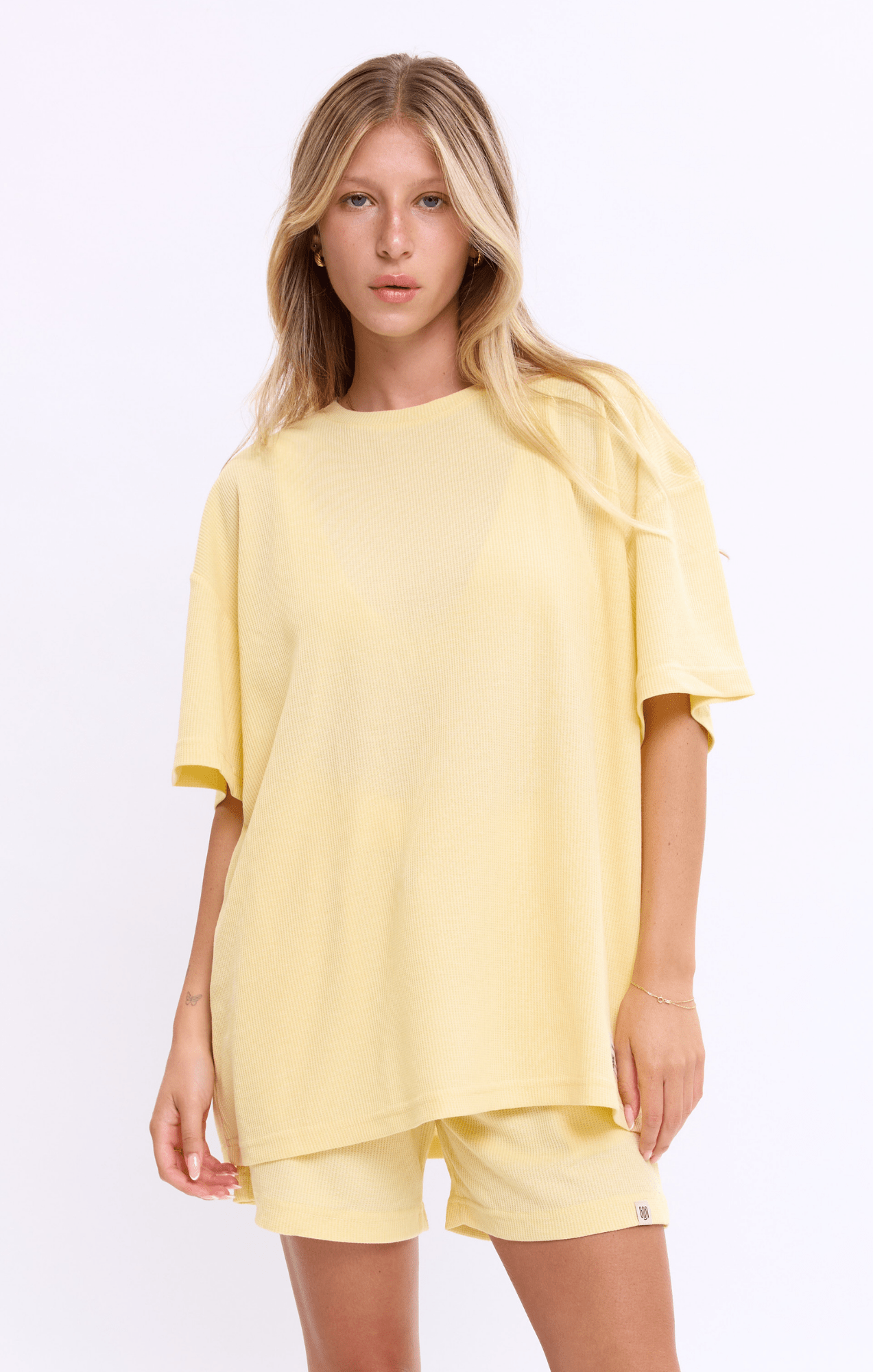 Yellow - Waffle T-Shirt - GONSURFING