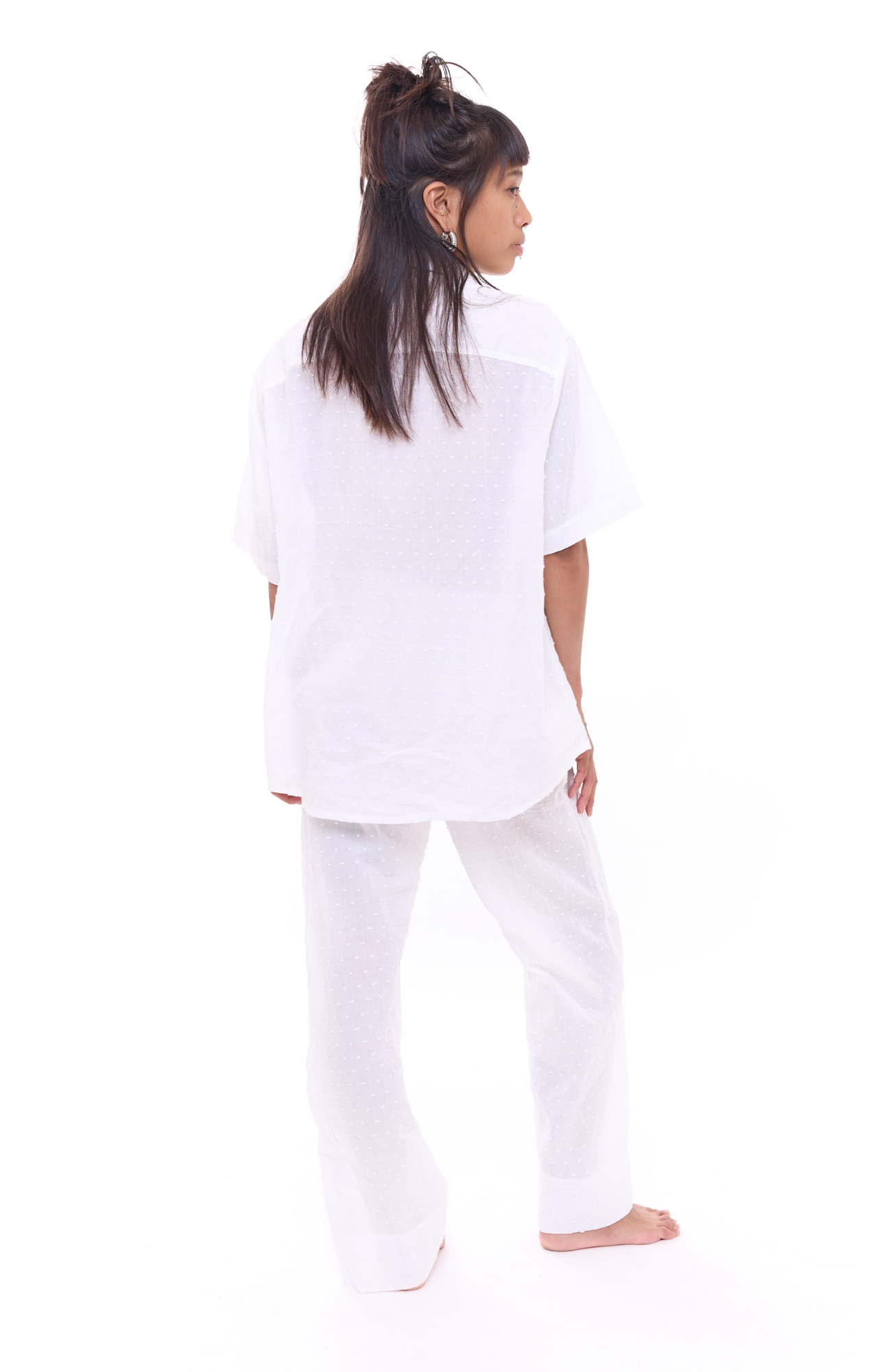 White Points - Unisex Oversize Cotton Shirt