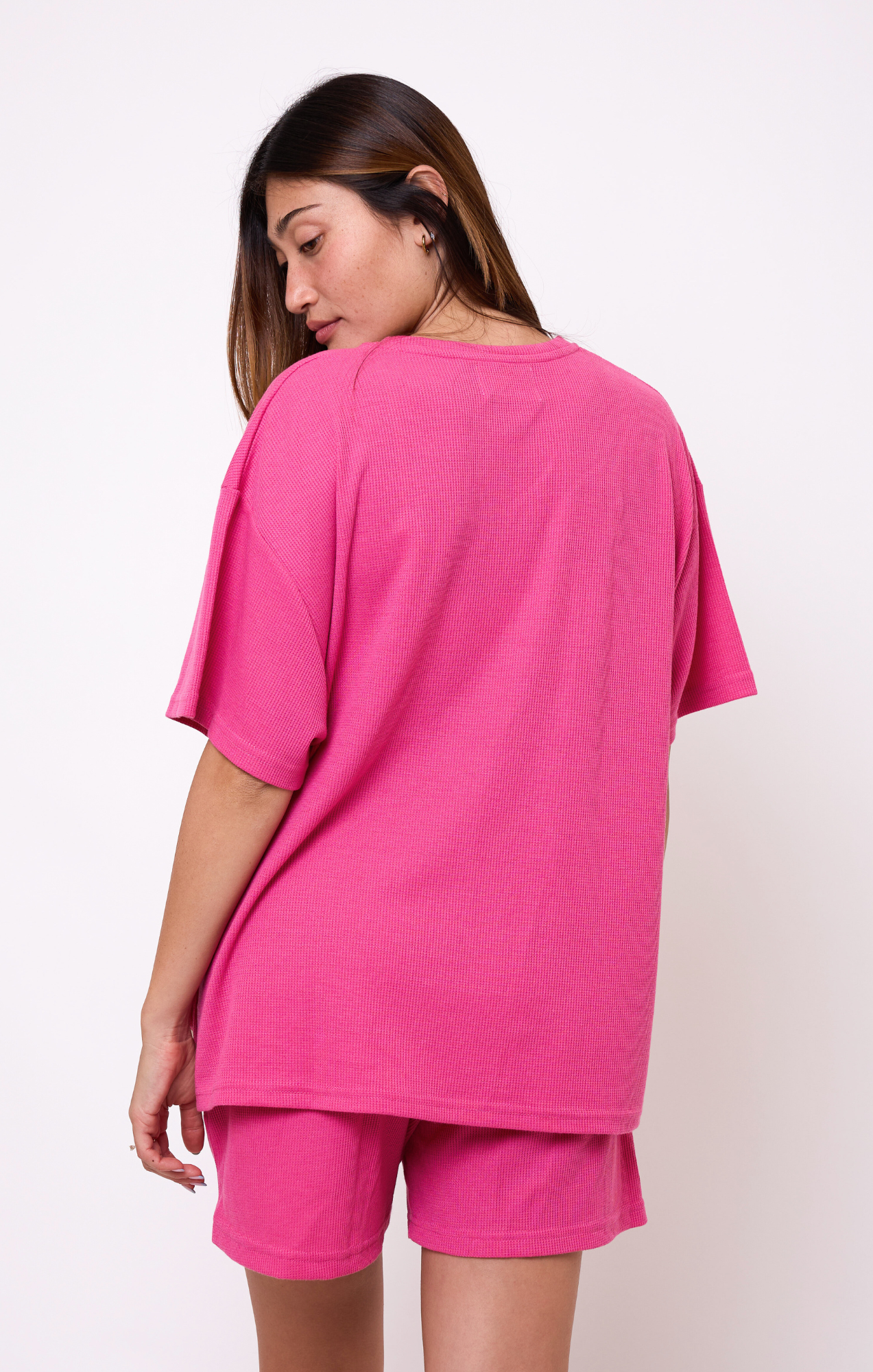 Pink- Waffle T-Shirt