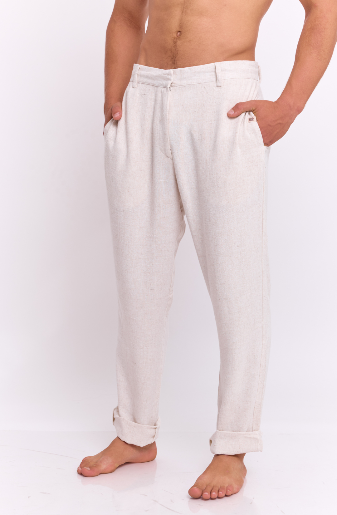 Natural - Linen Long Pants