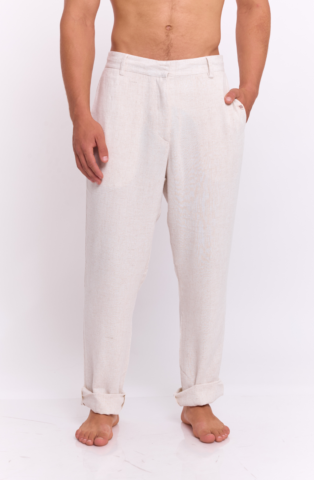 Natural - Linen Long Pants