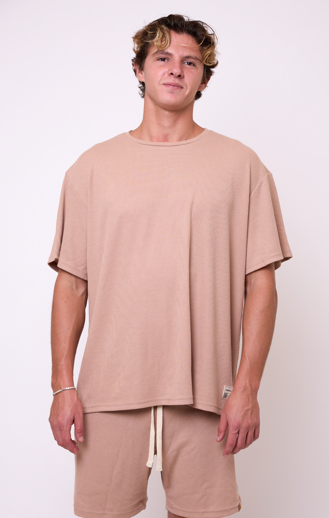 Sunset Beige - Waffle T-Shirt