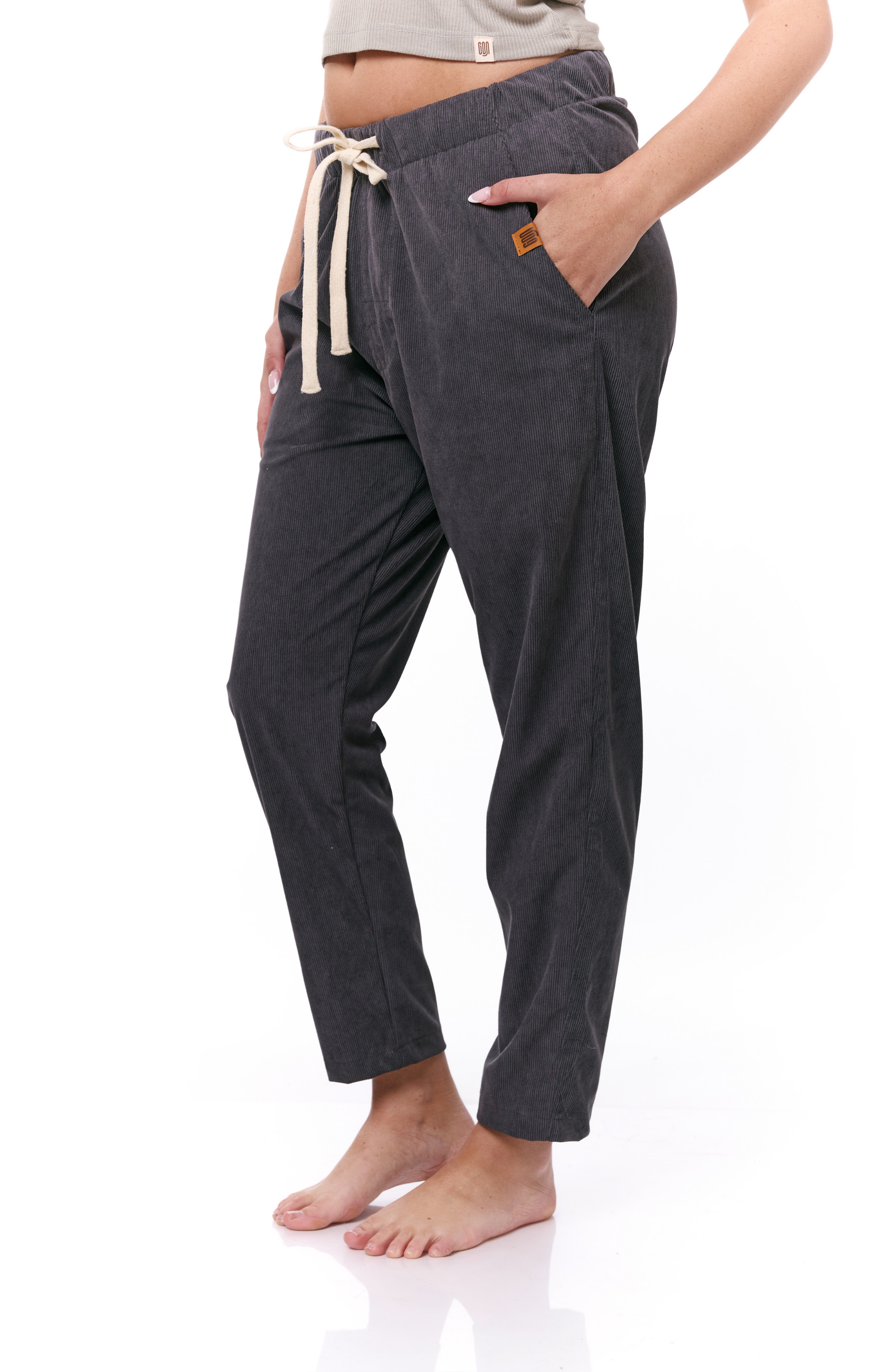 Dark Gray- Corduroy Long Pants