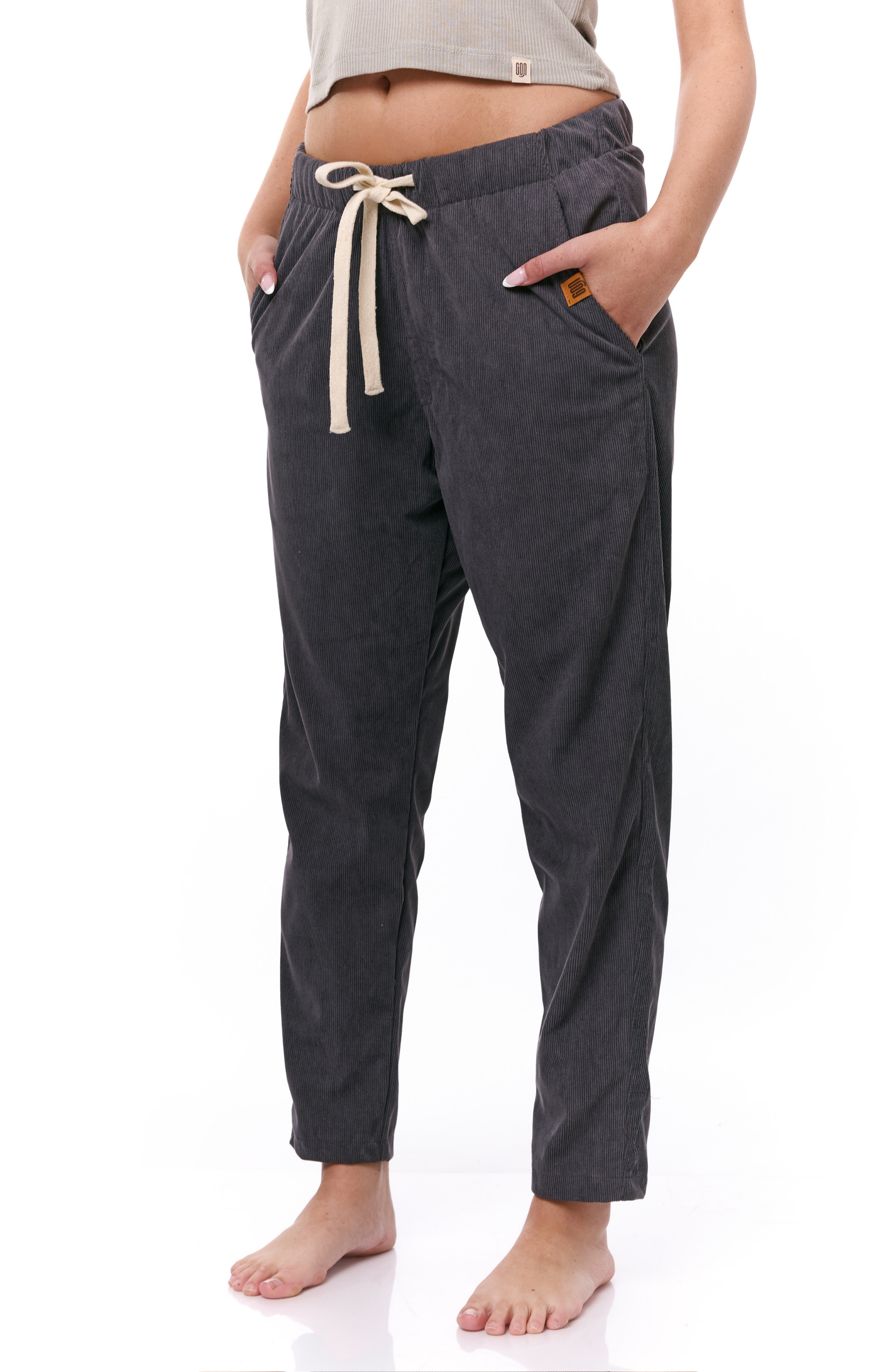 Dark Gray- Corduroy Long Pants