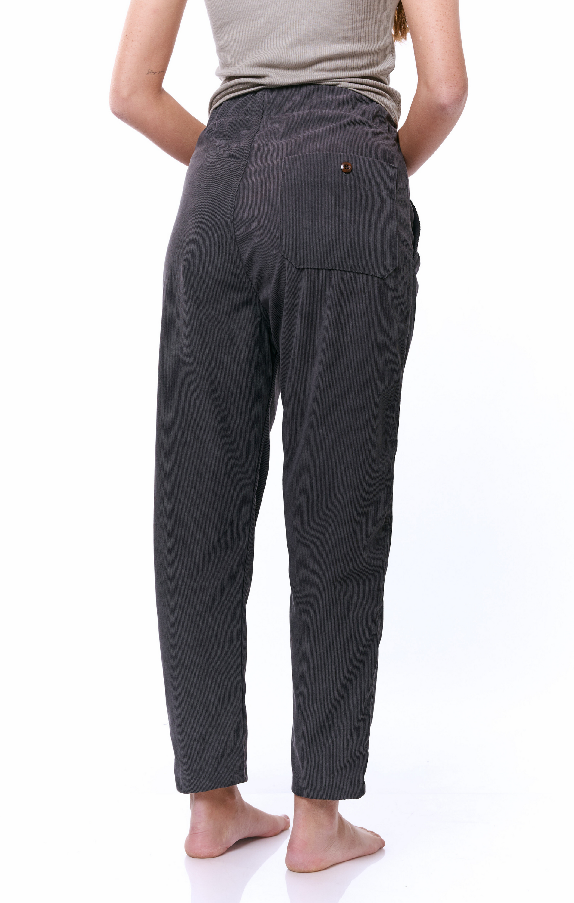 Dark Gray- Corduroy Long Pants