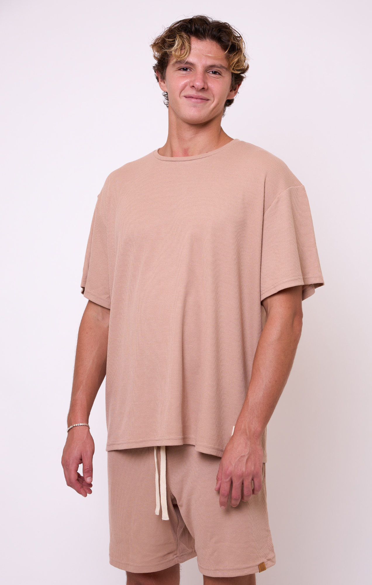 Sunset Beige - Waffle T-Shirt