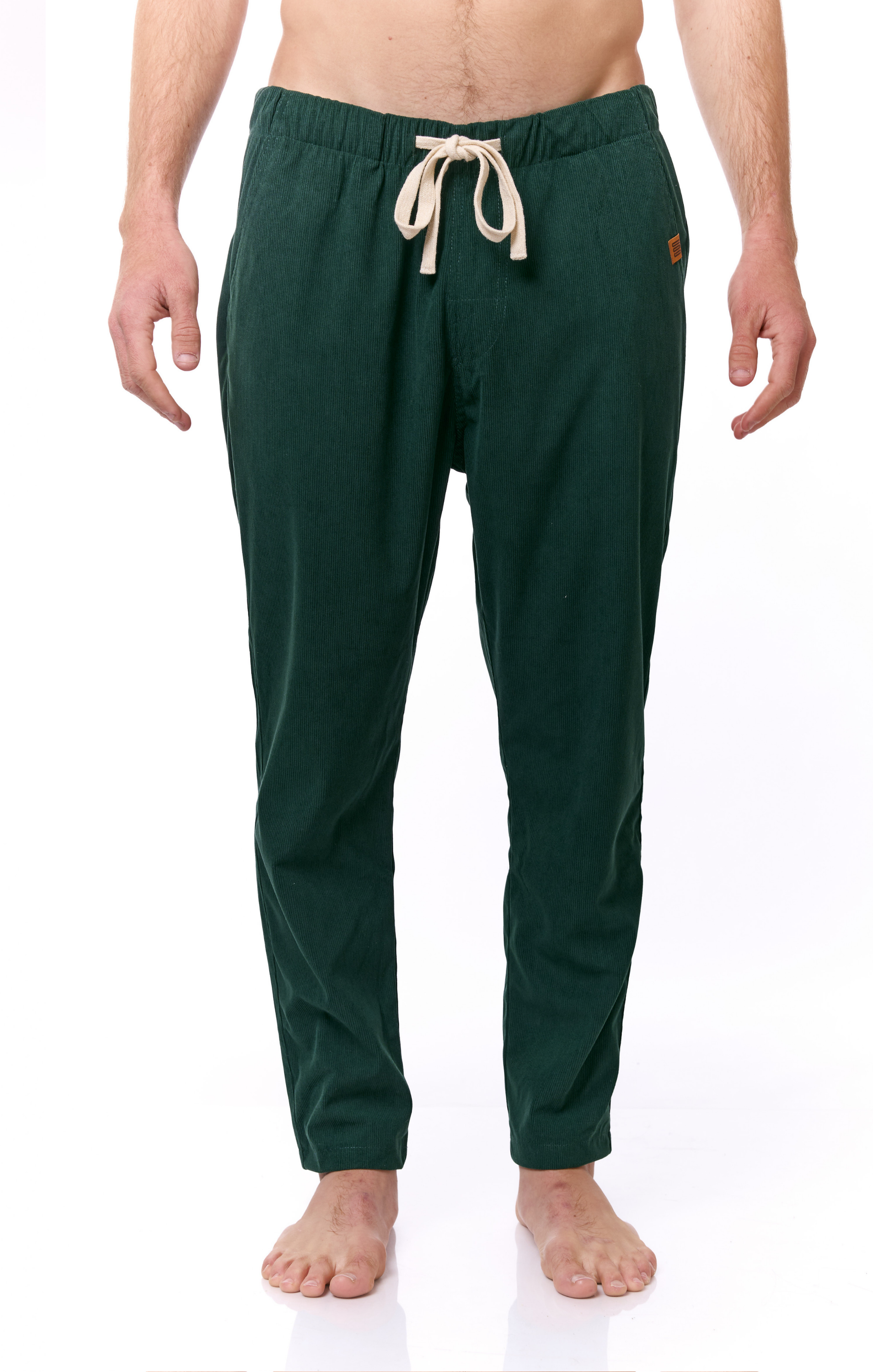 Bottle Green- Corduroy Long Pants