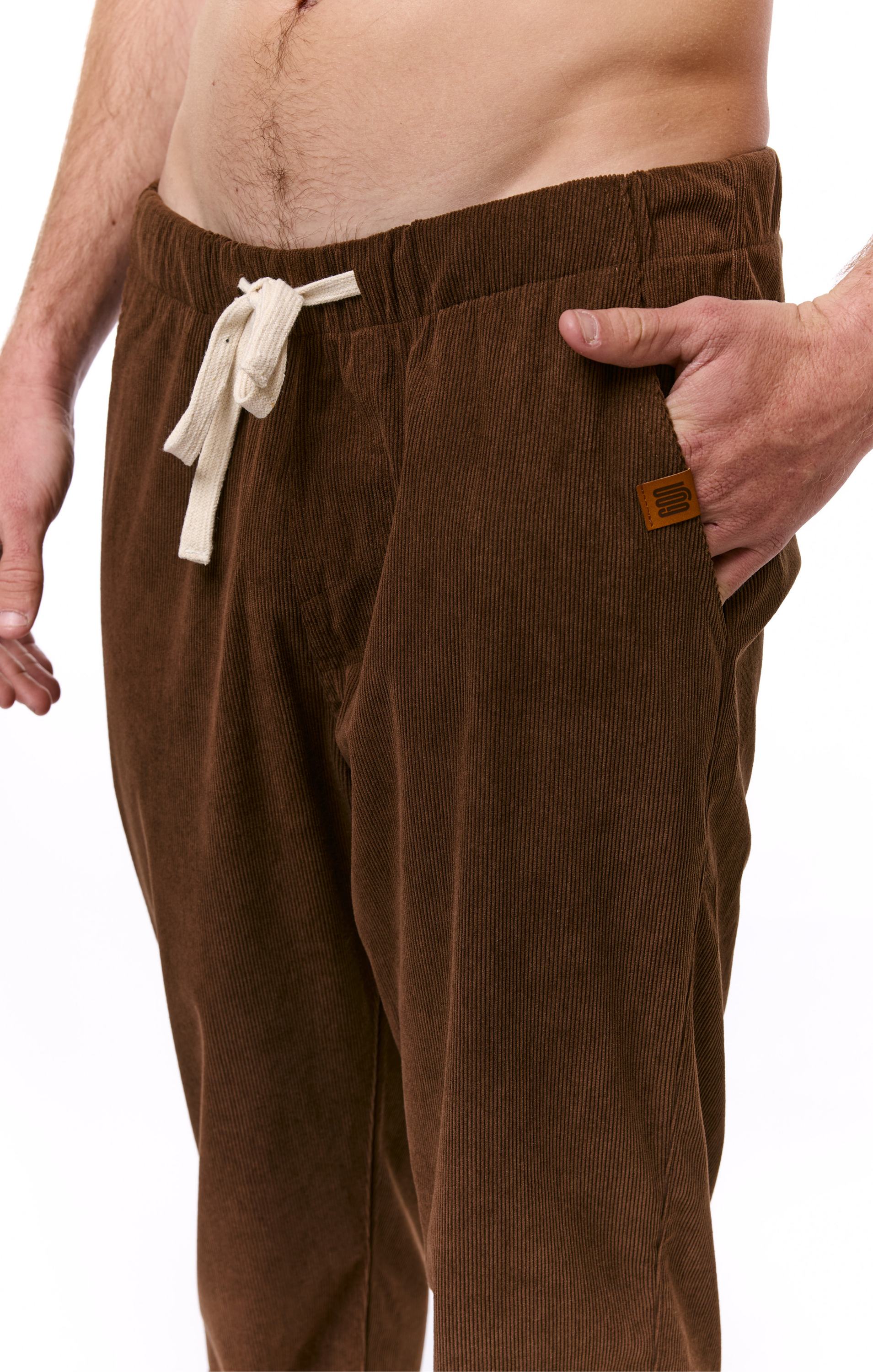 Brown - Corduroy Long Pants