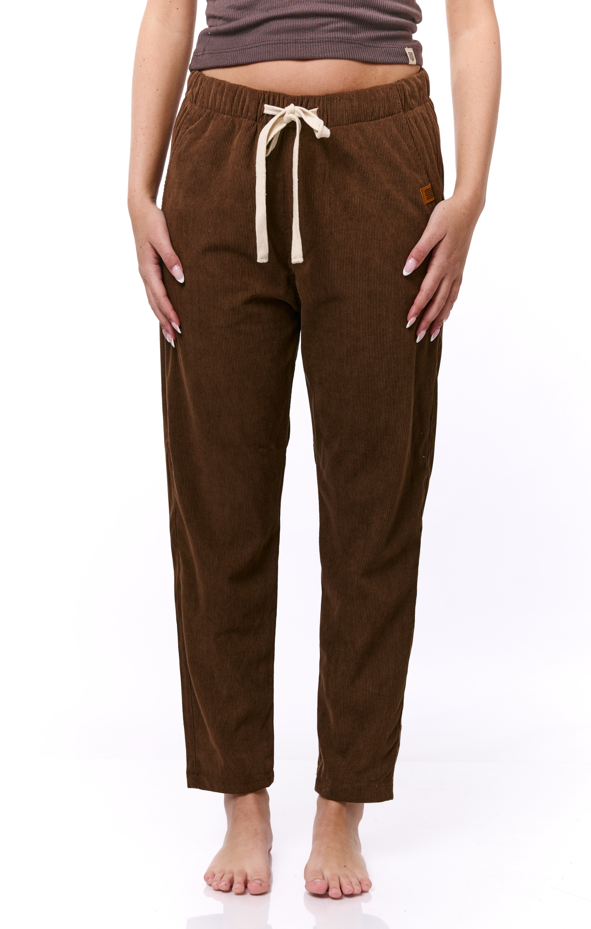 Brown - Corduroy Long Pants