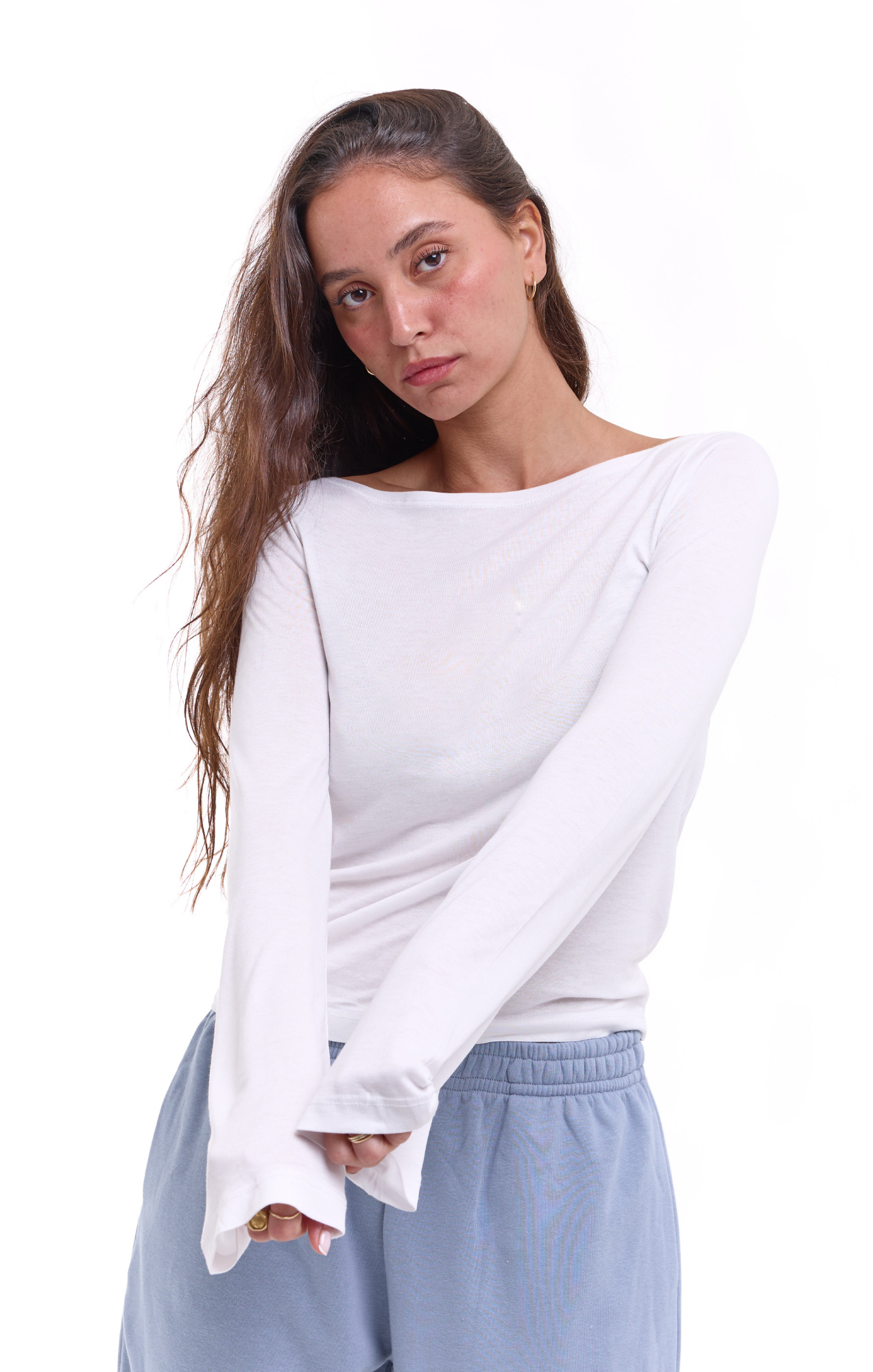 Off shoulder shirt - White