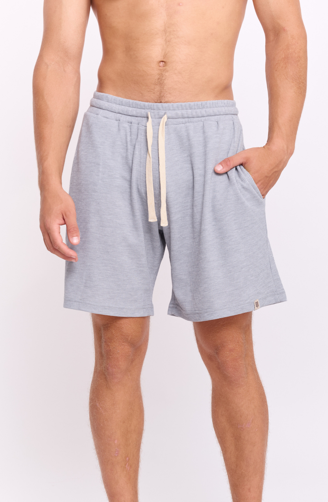 Gray - Waffle Shorts