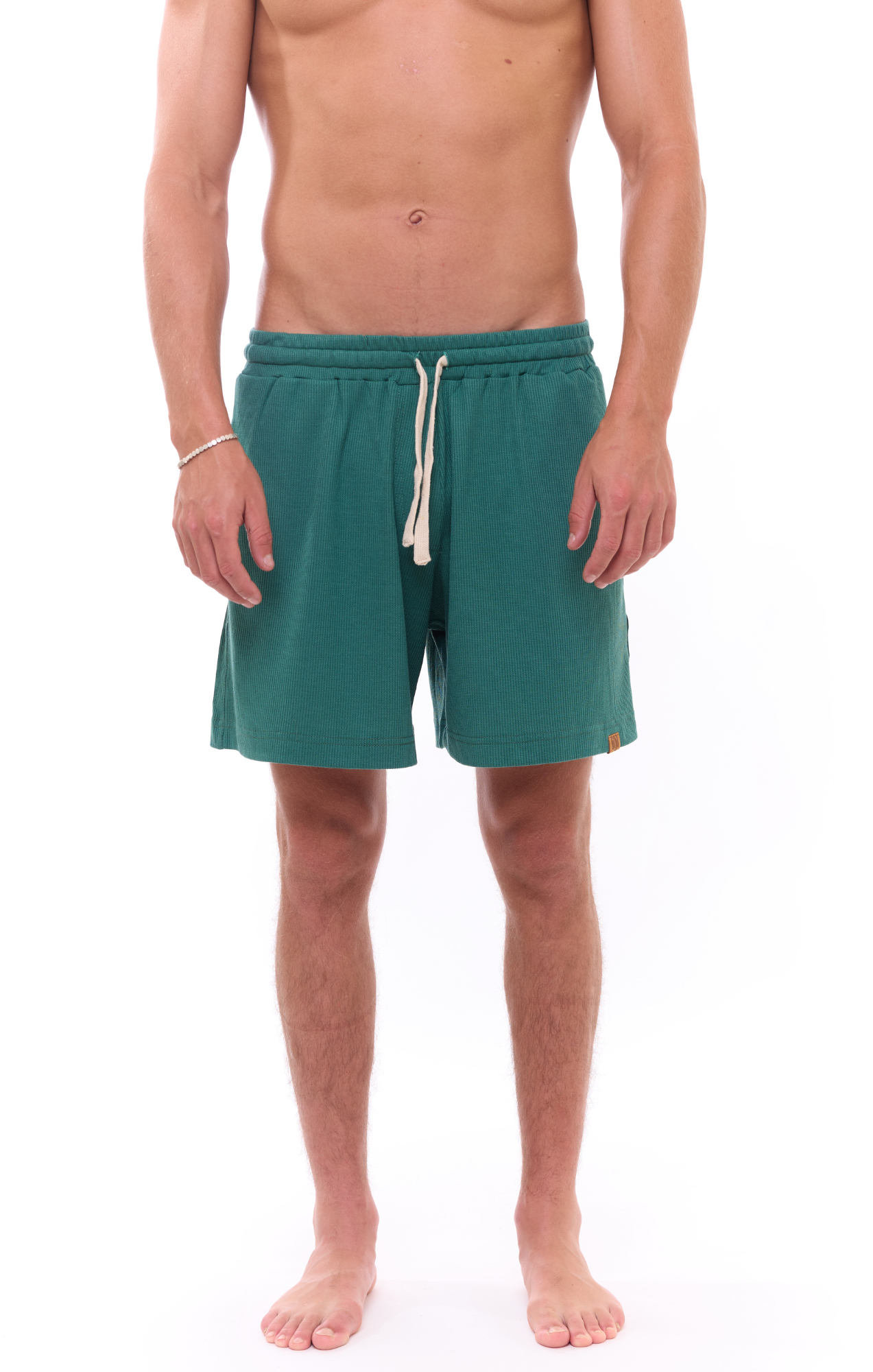 Turquoise- Waffle Unisex Shorts