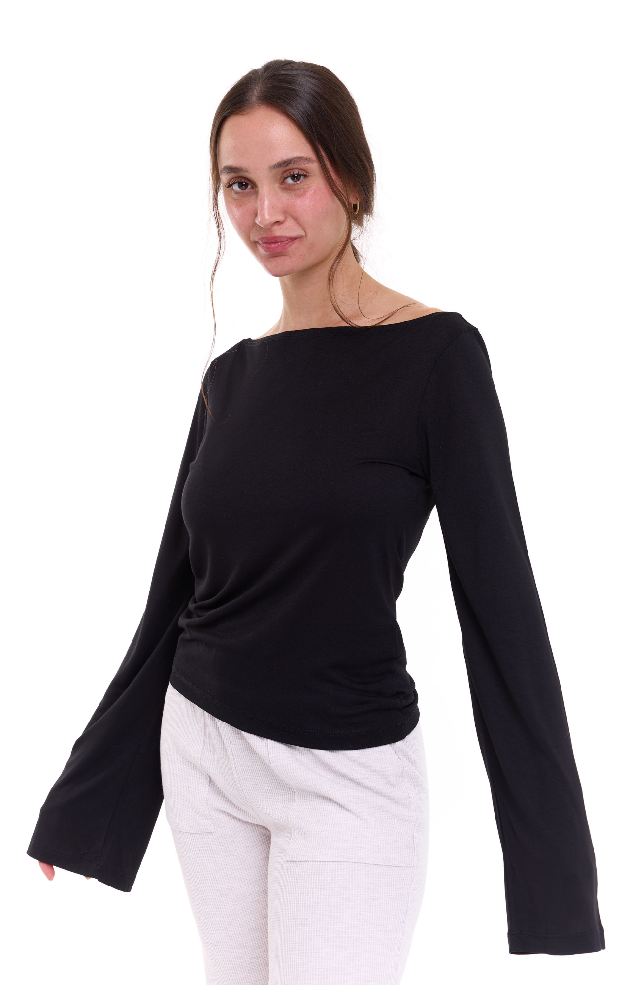 Off shoulder shirt - Black