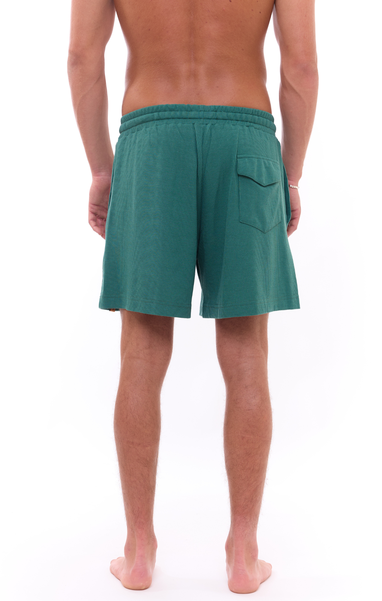 Turquoise- Waffle Unisex Shorts