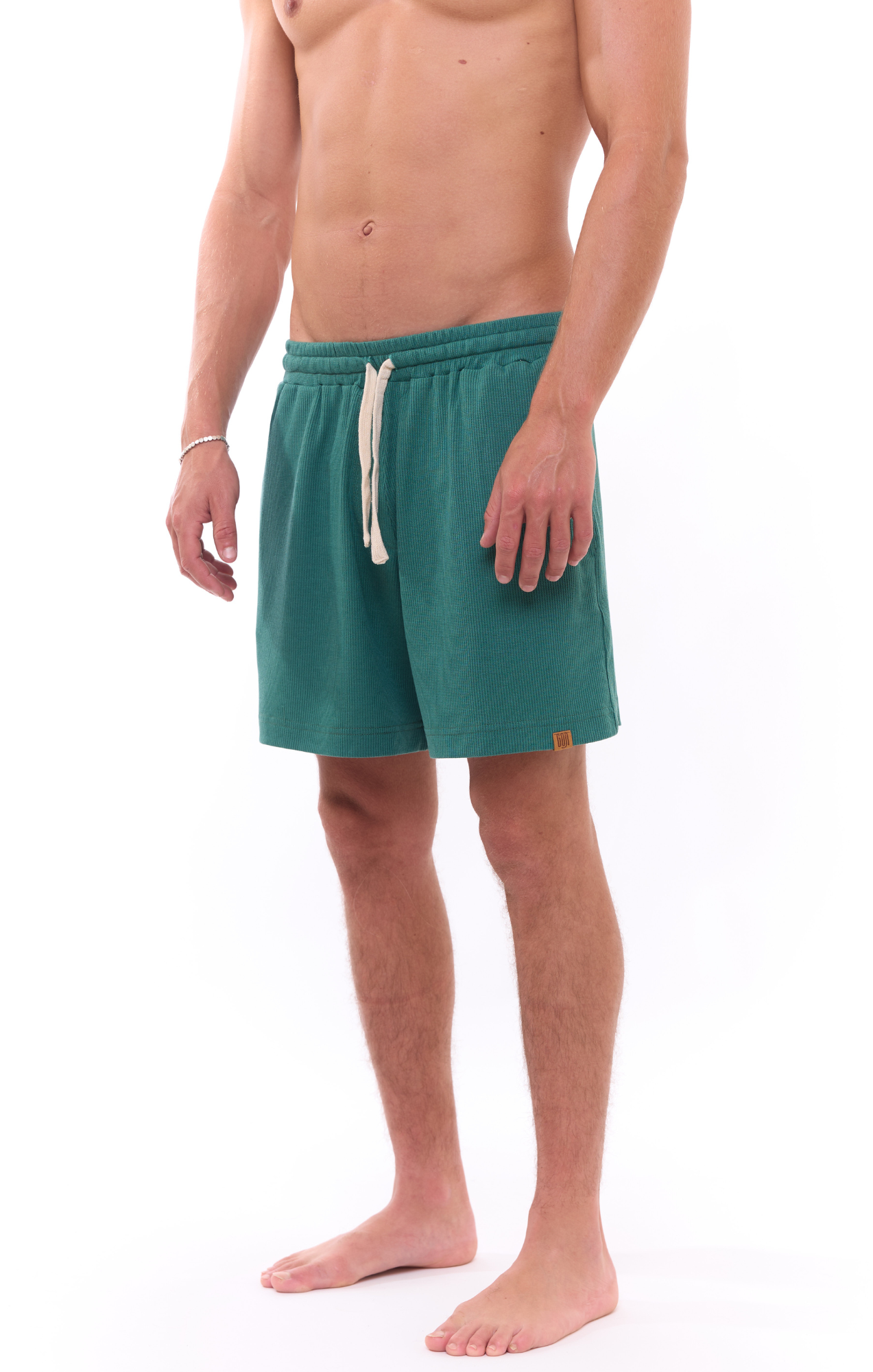 Turquoise- Waffle Unisex Shorts