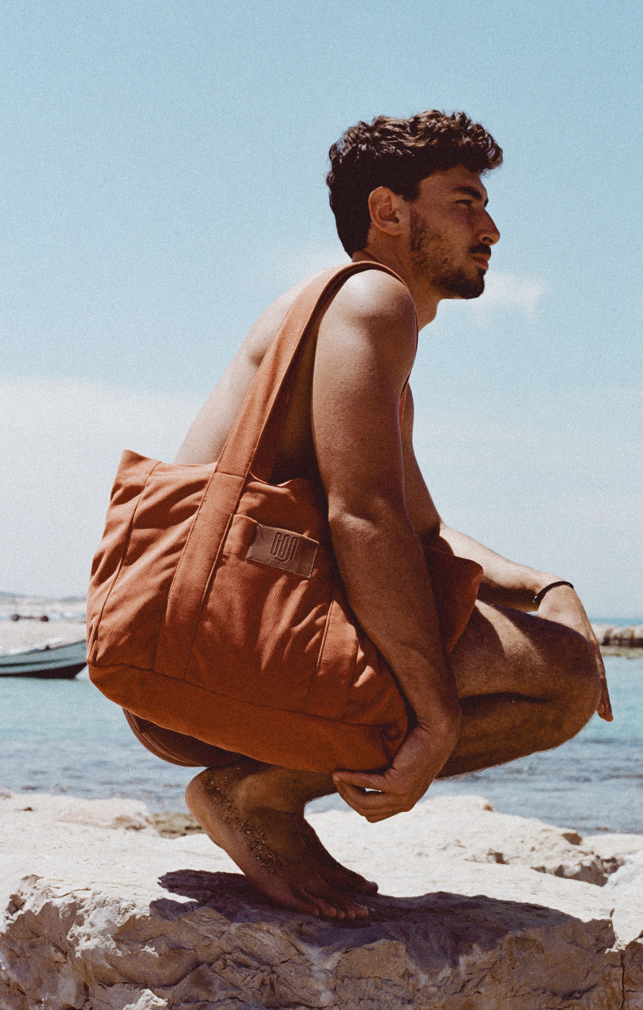 Orange \ Hamra - Corduroy Bag