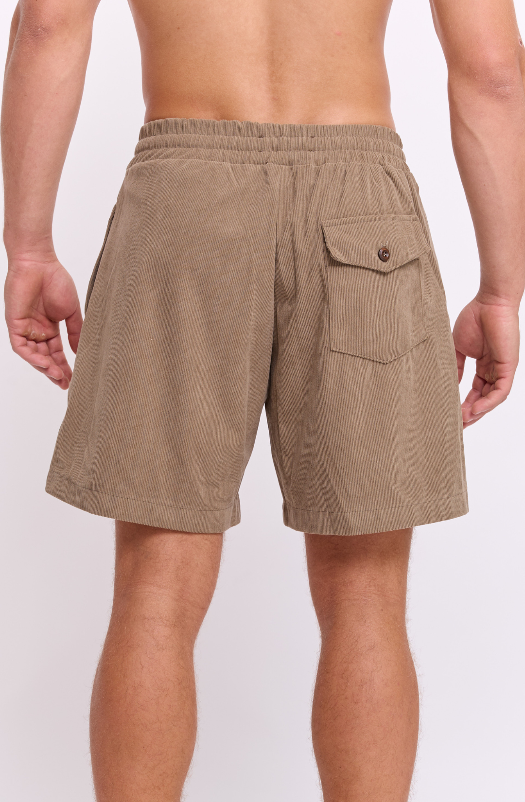 Khaki - Corduroy Shorts