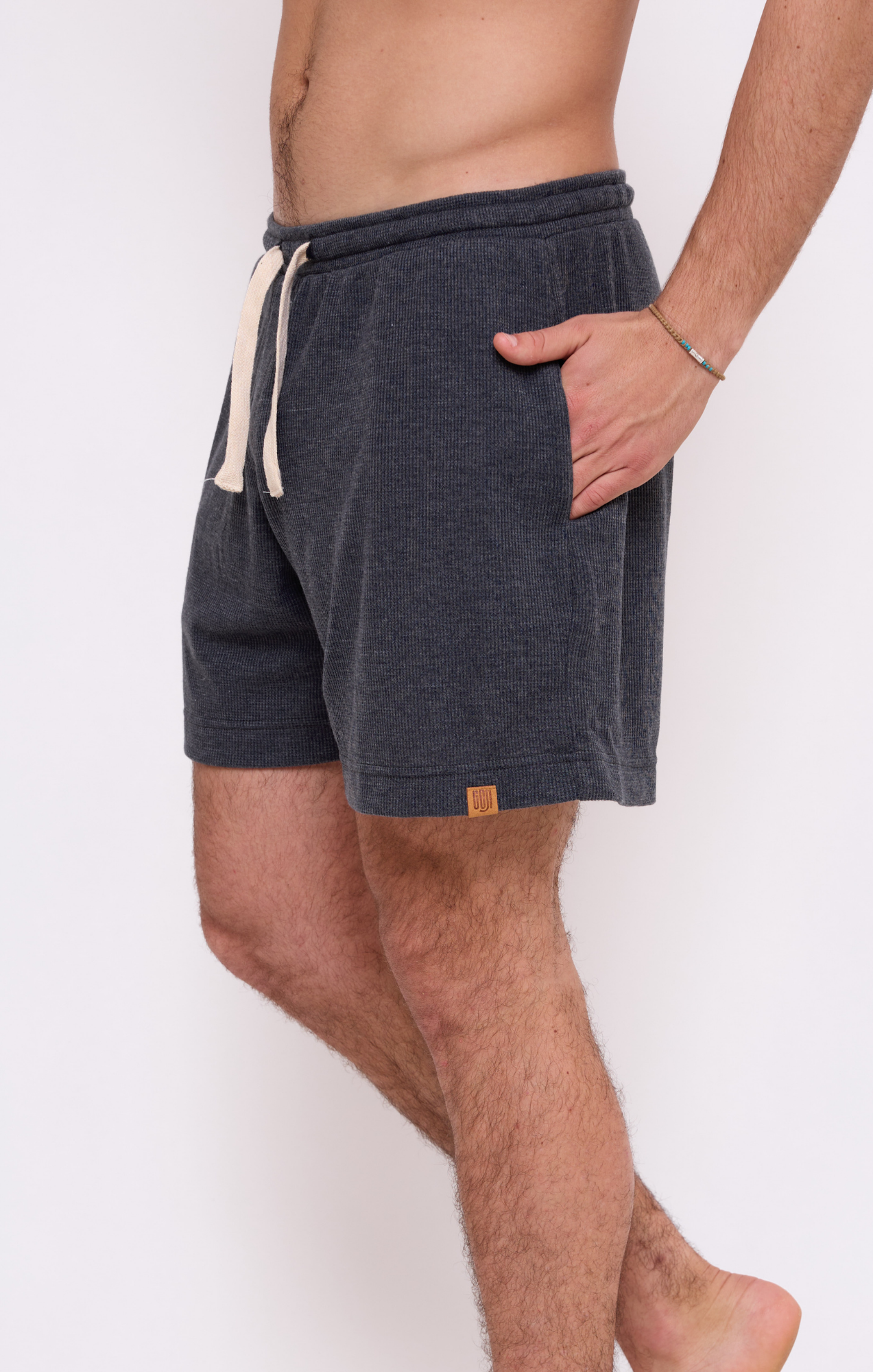 Dark Gray - Waffle Unisex Shorts