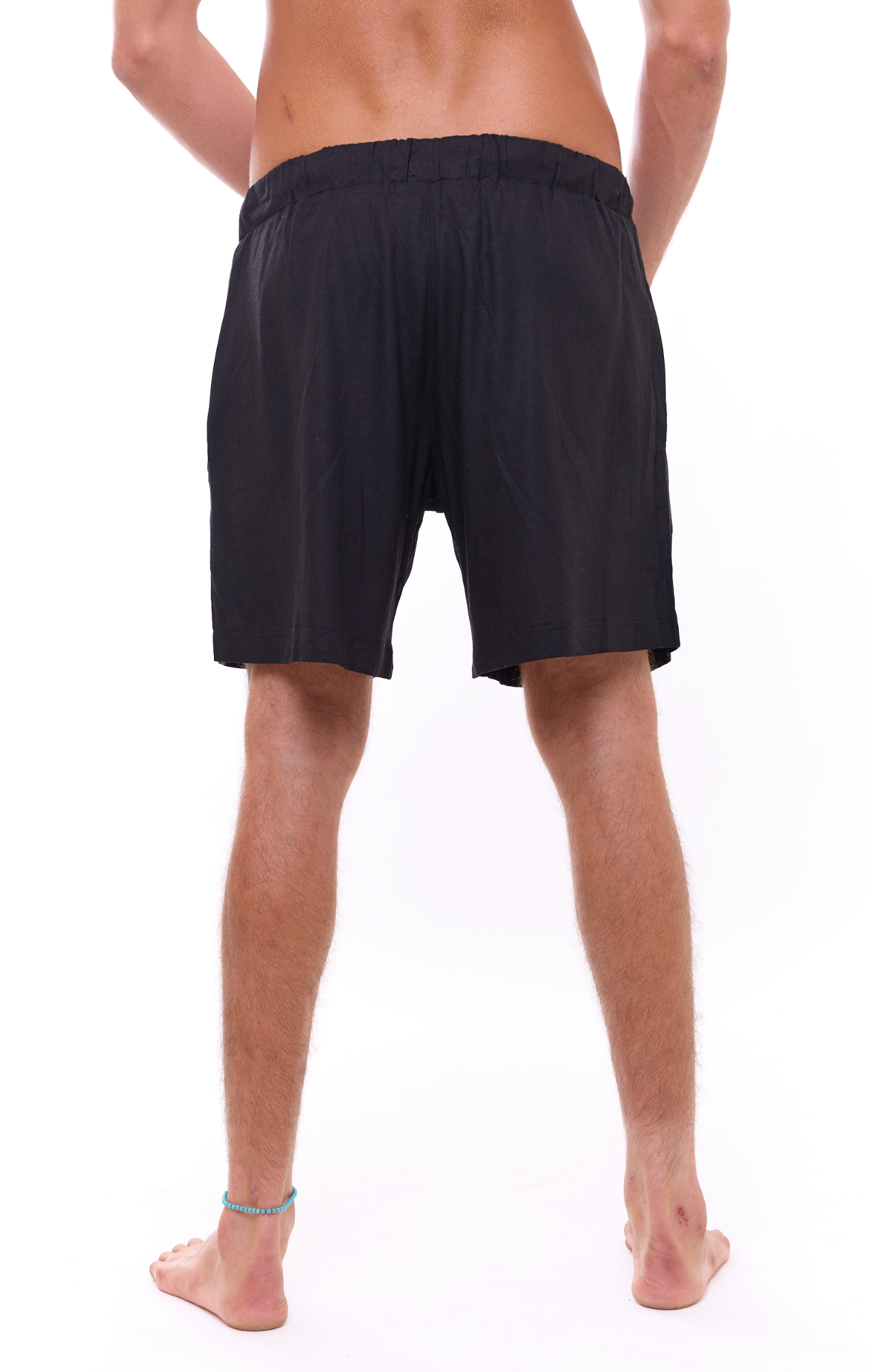 Black - Unisex Linen Shorts