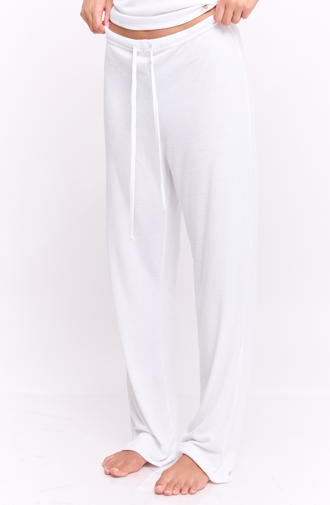 White rib - long pants