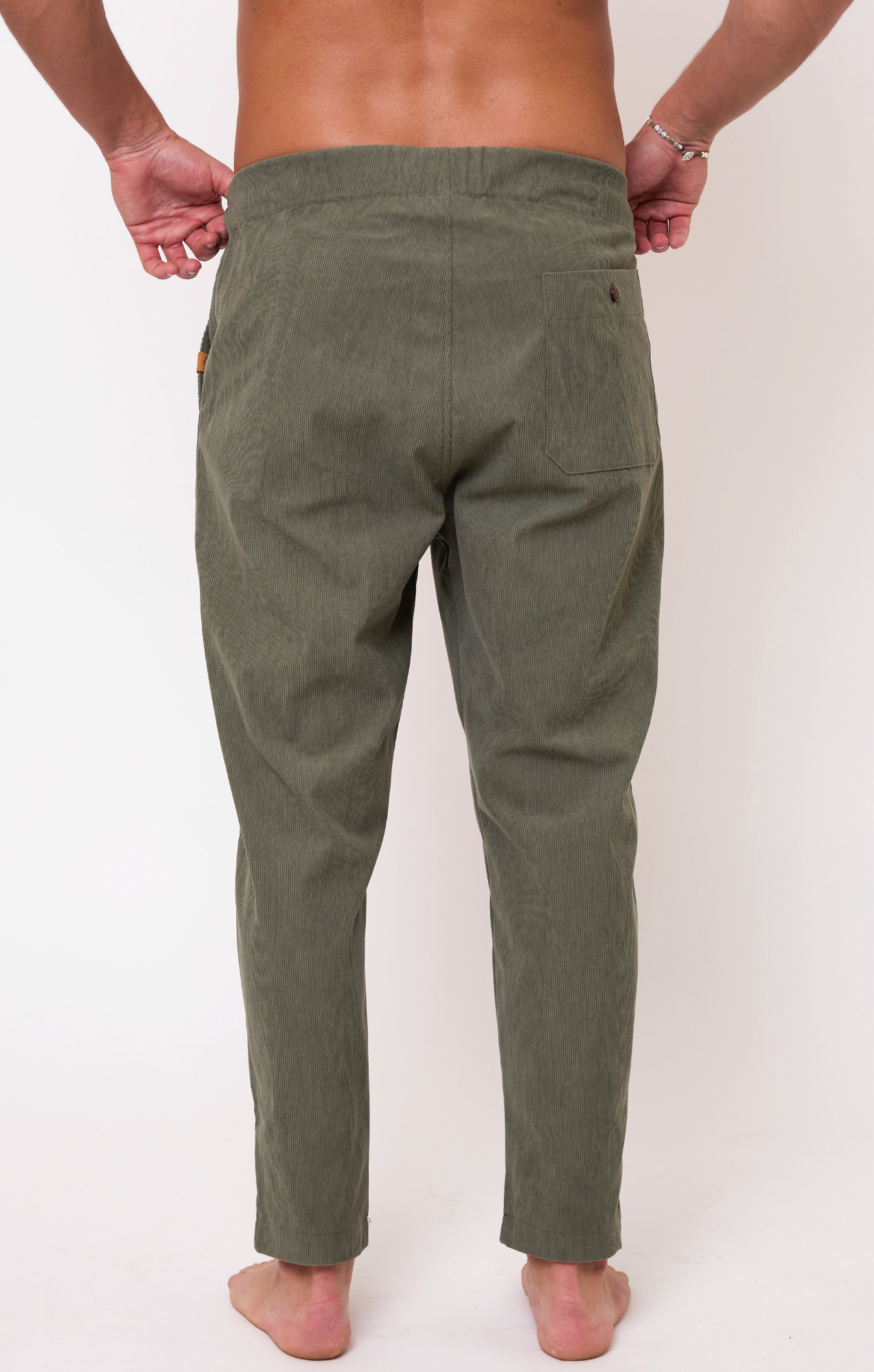 Green- Corduroy Long Pants