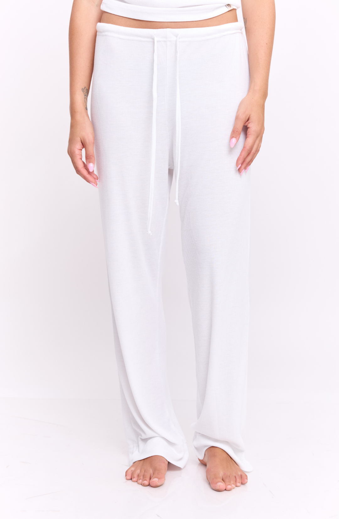 White rib - long pants