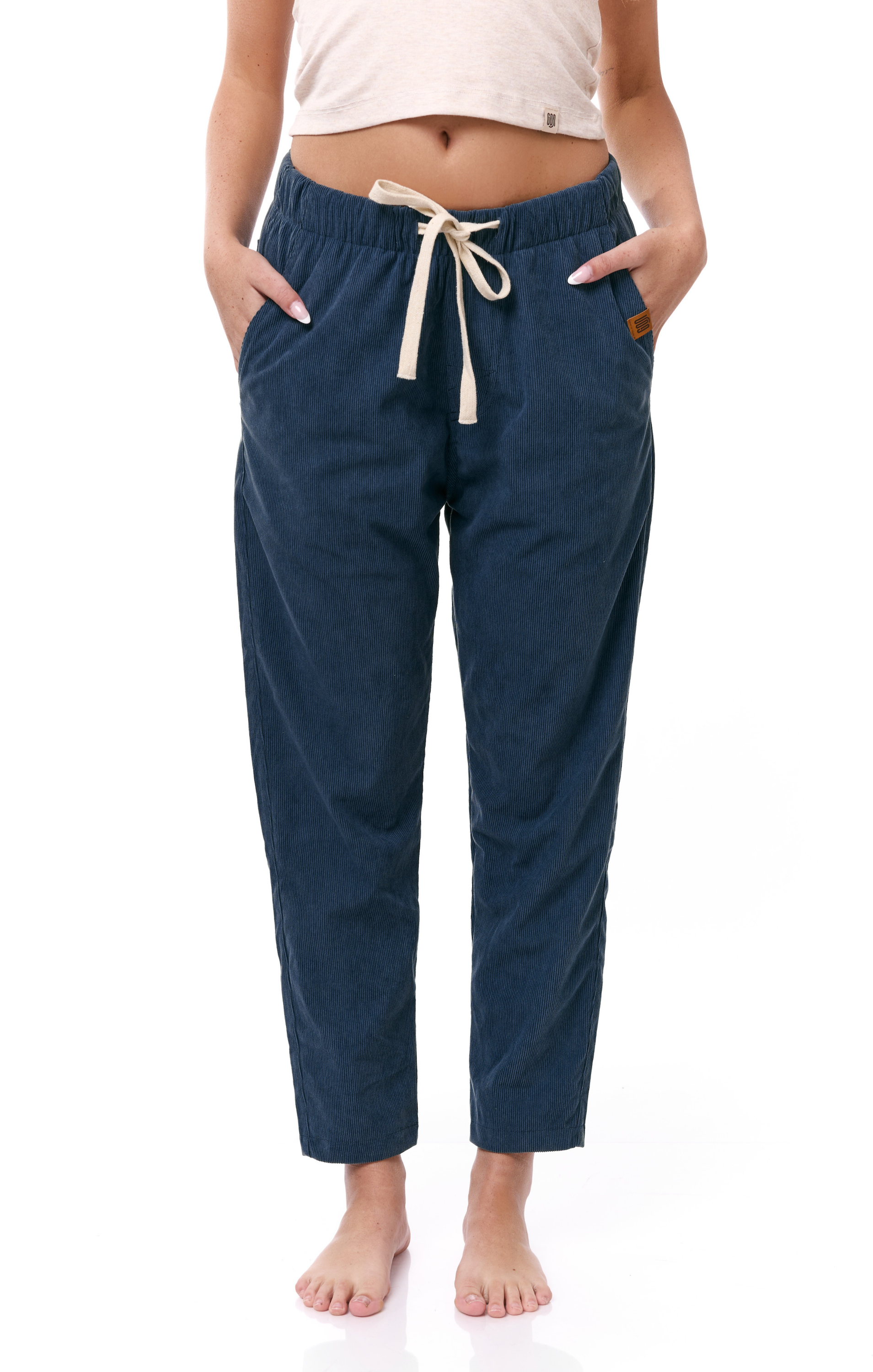 Blue - Corduroy Long Pants