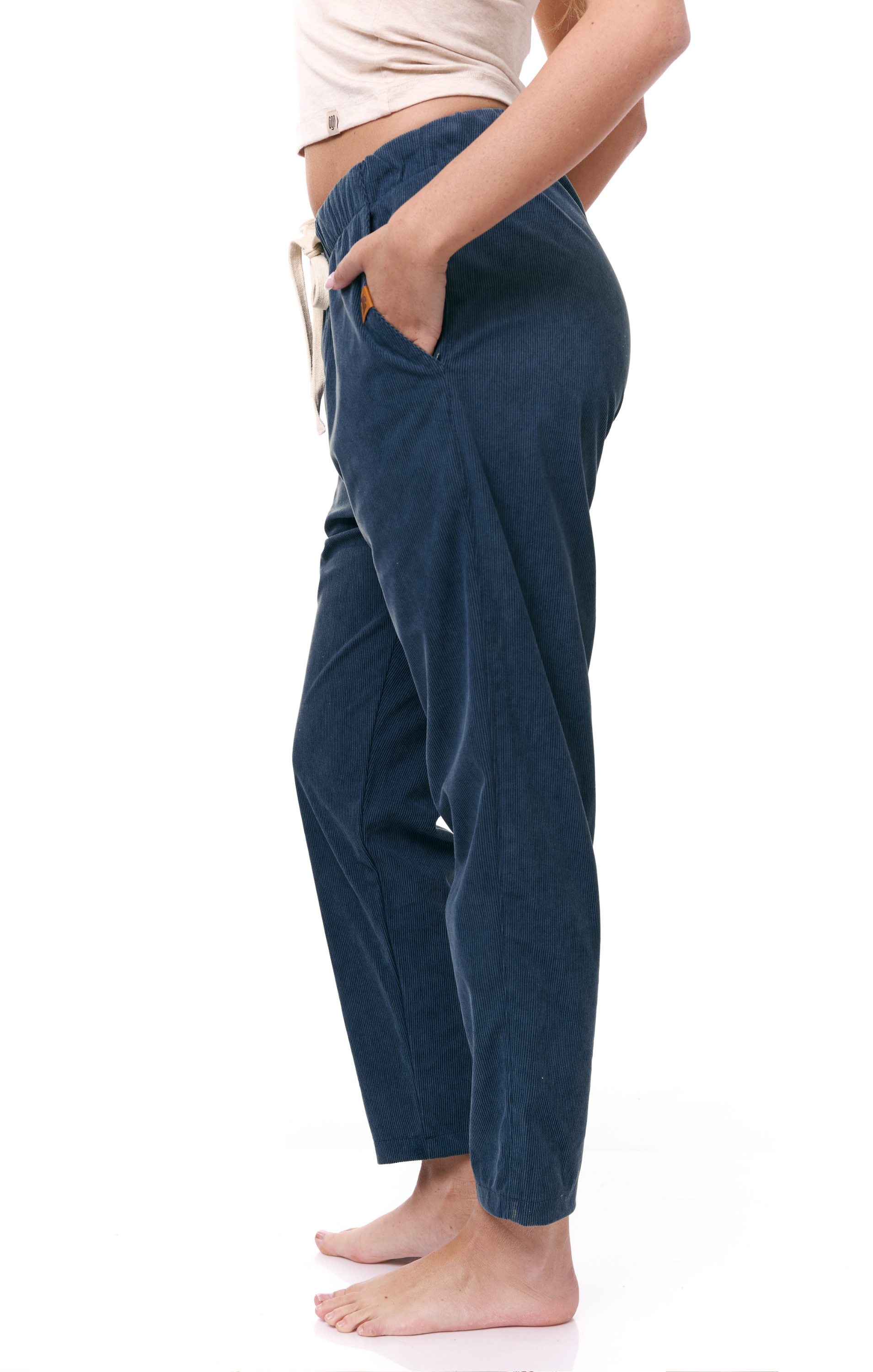 Blue - Corduroy Long Pants