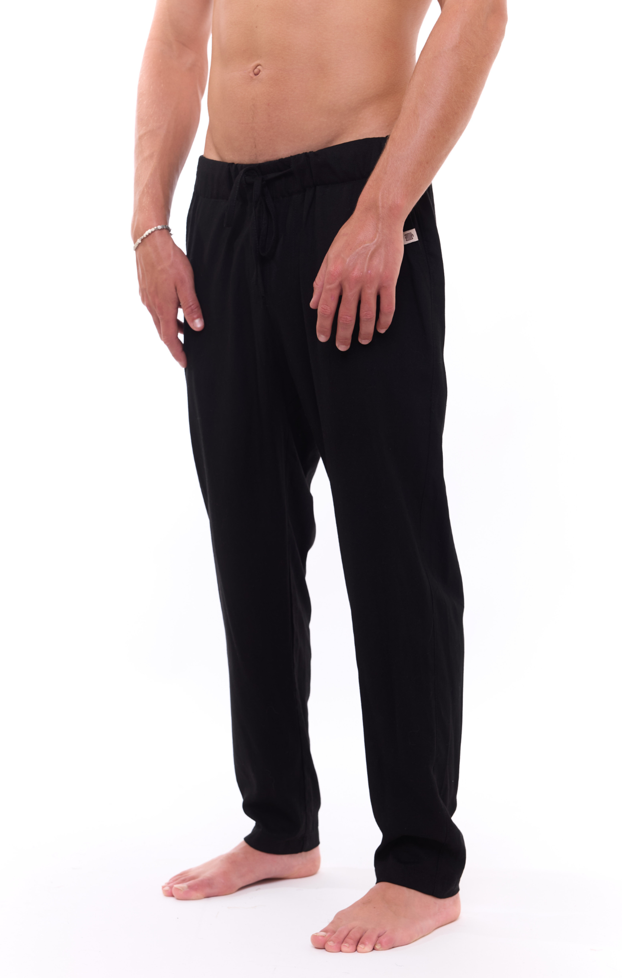 Black- Linen Long Pants