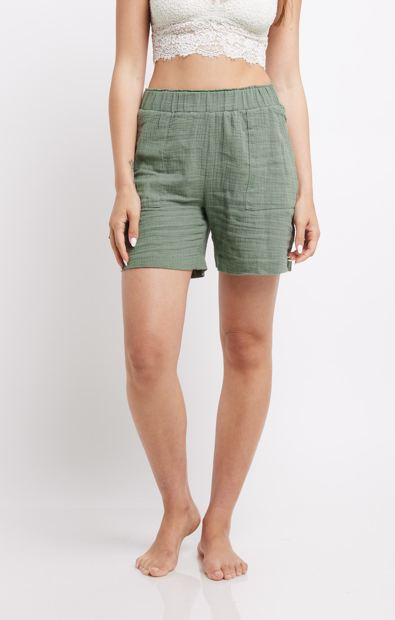 Gray Green - Woman Shorts Tetra