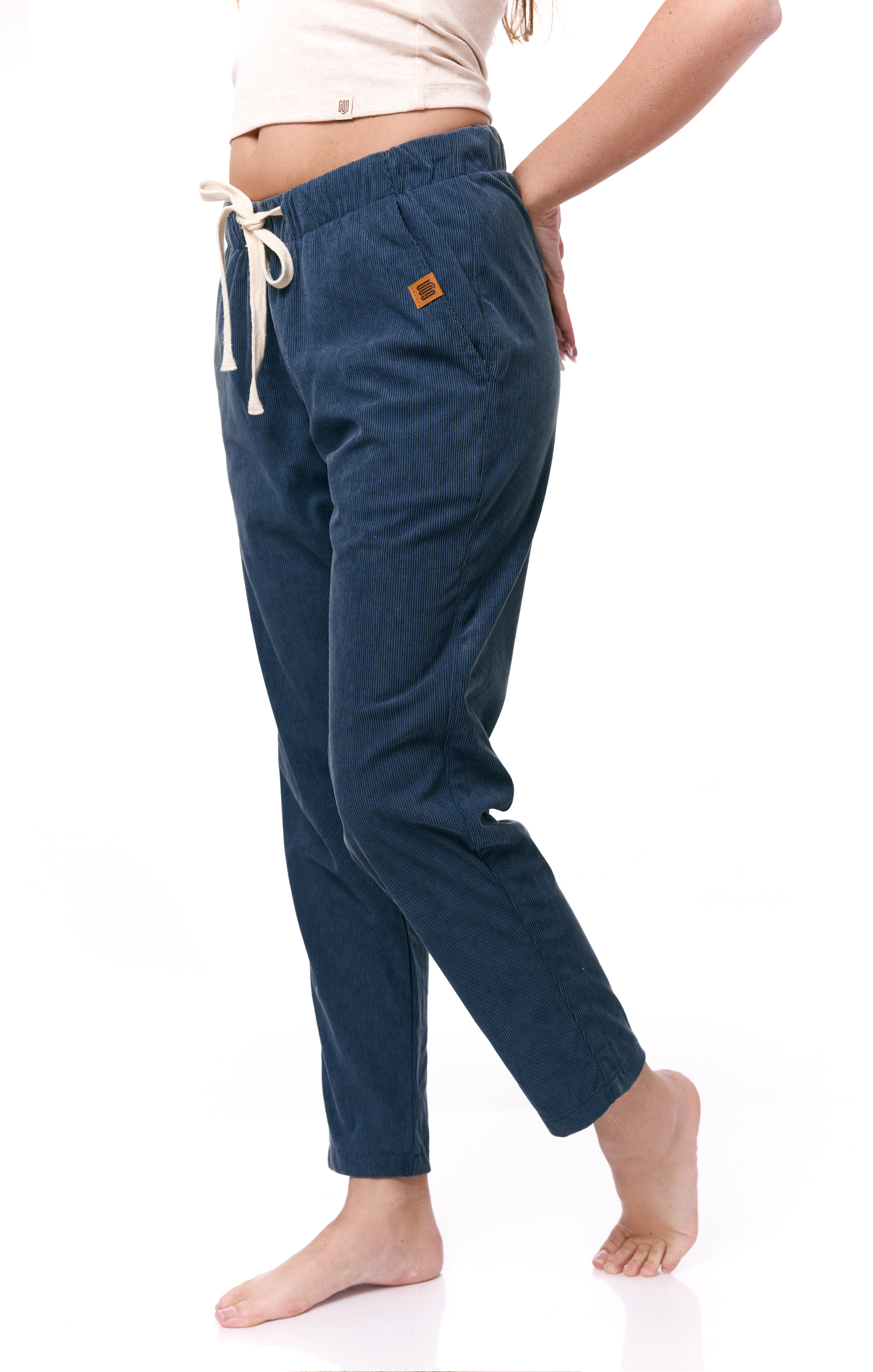 Blue - Corduroy Long Pants