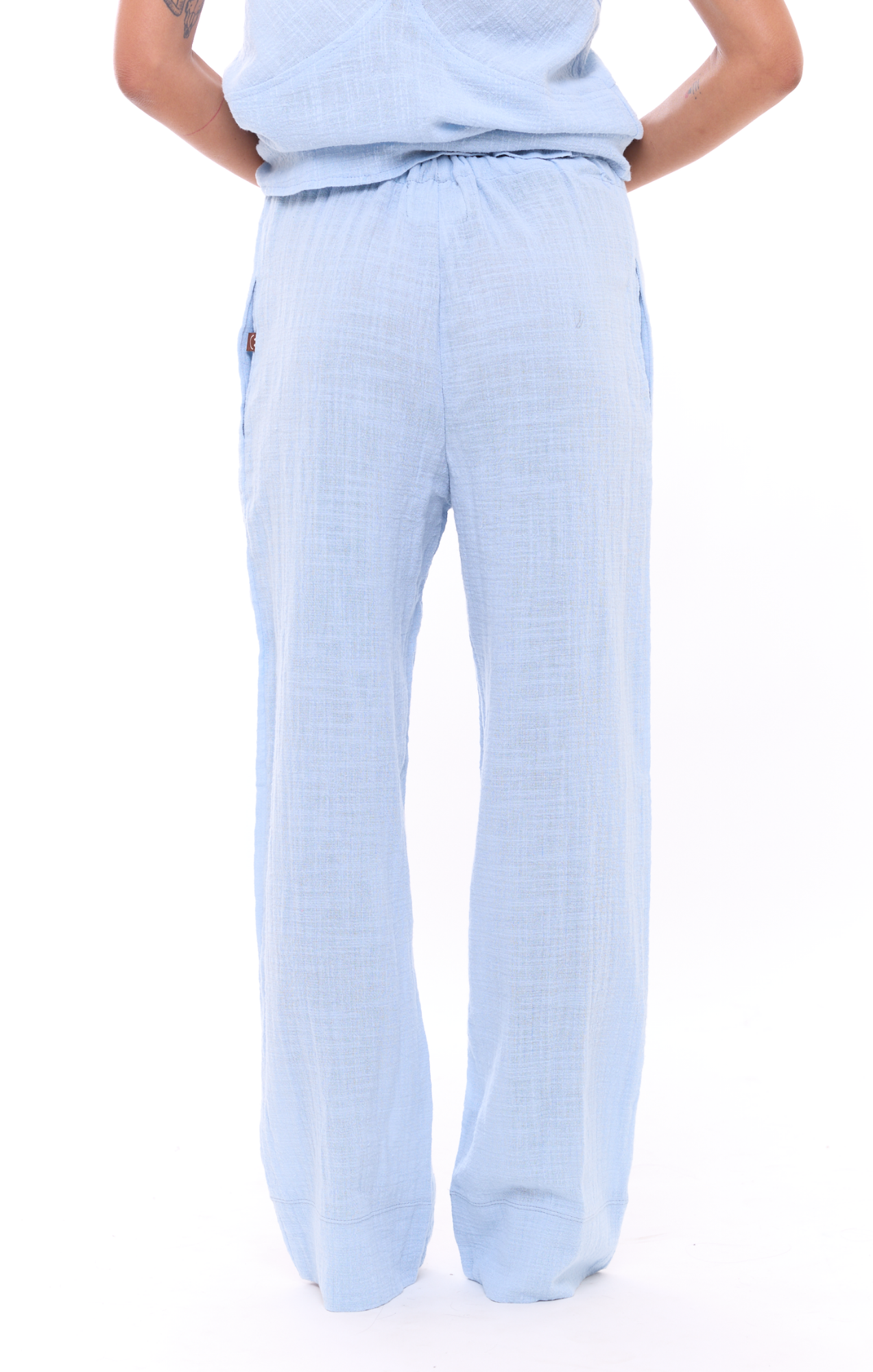 Light Blue - Woman Long Pants