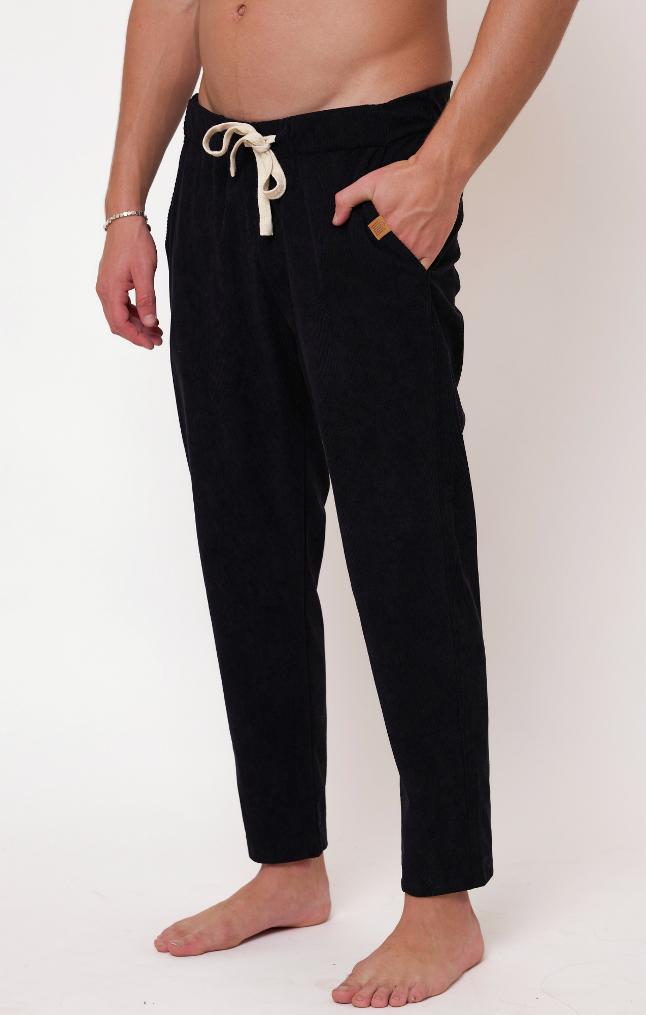 Black- Corduroy Long Pants