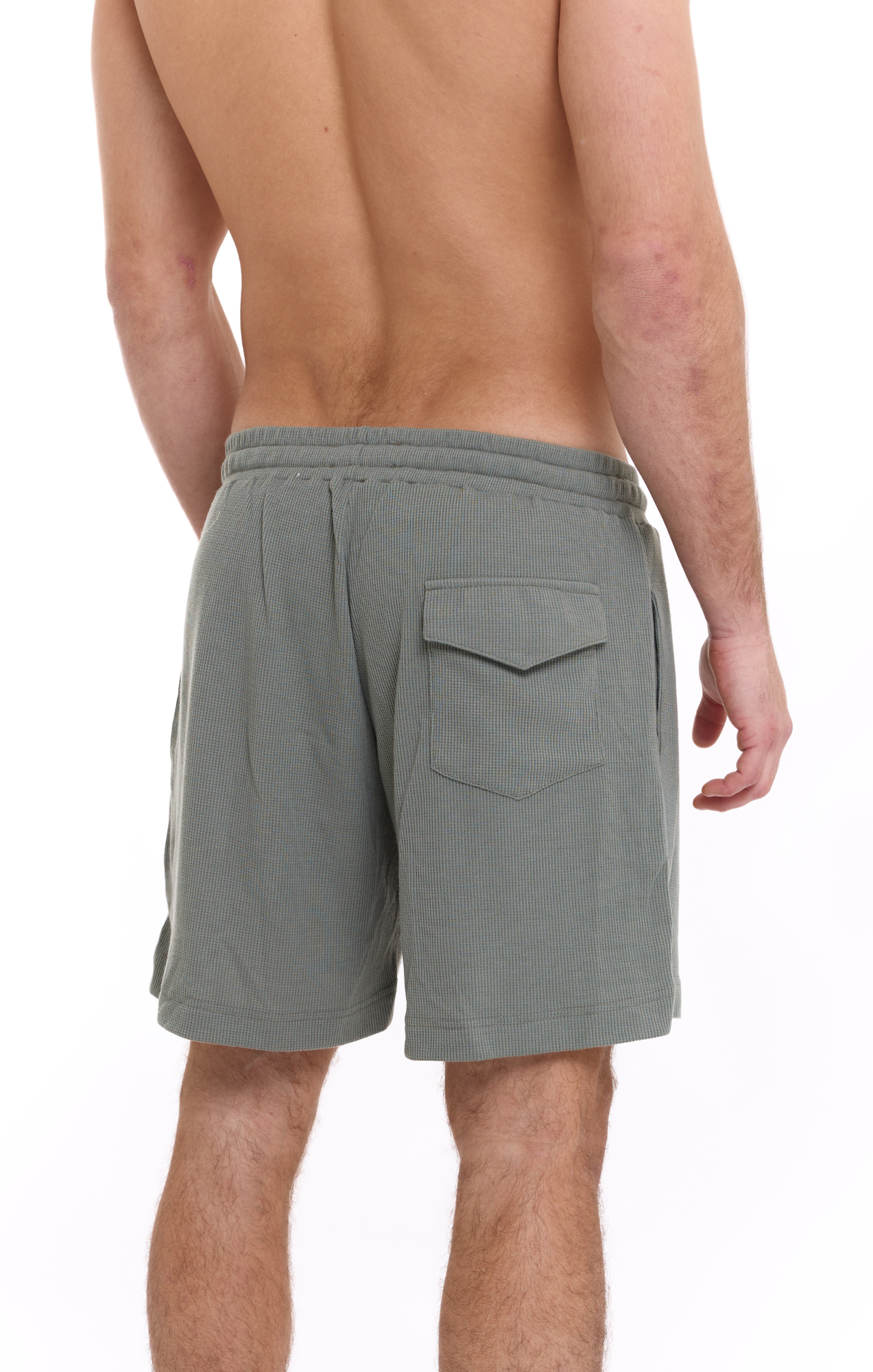 Green - Waffle Unisex Shorts