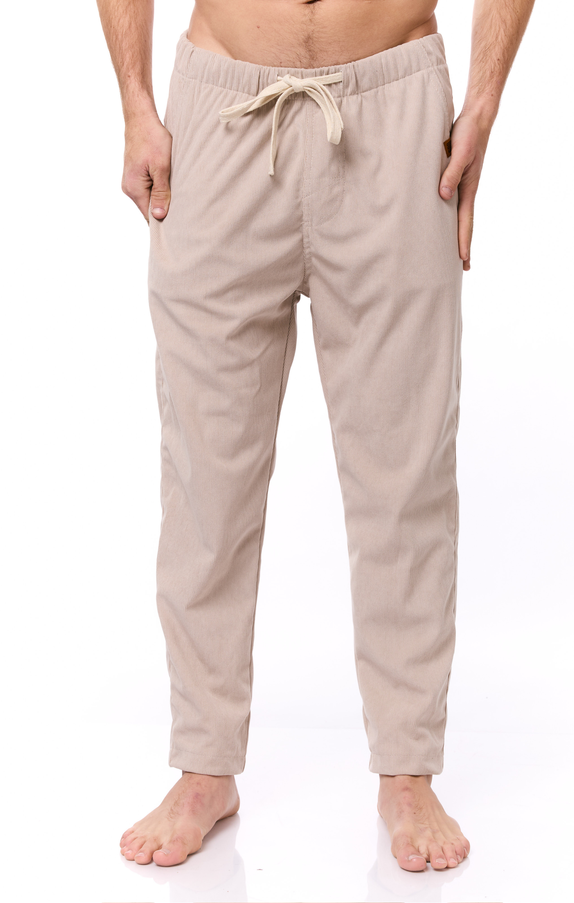 Cream - Corduroy Long Pants