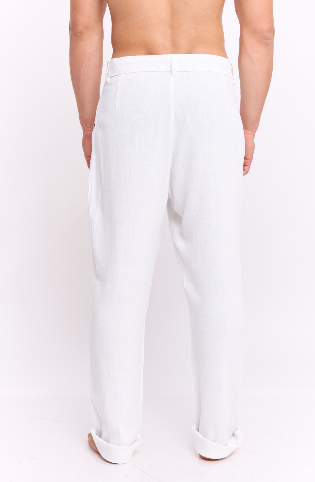 White - Linen Long Pants