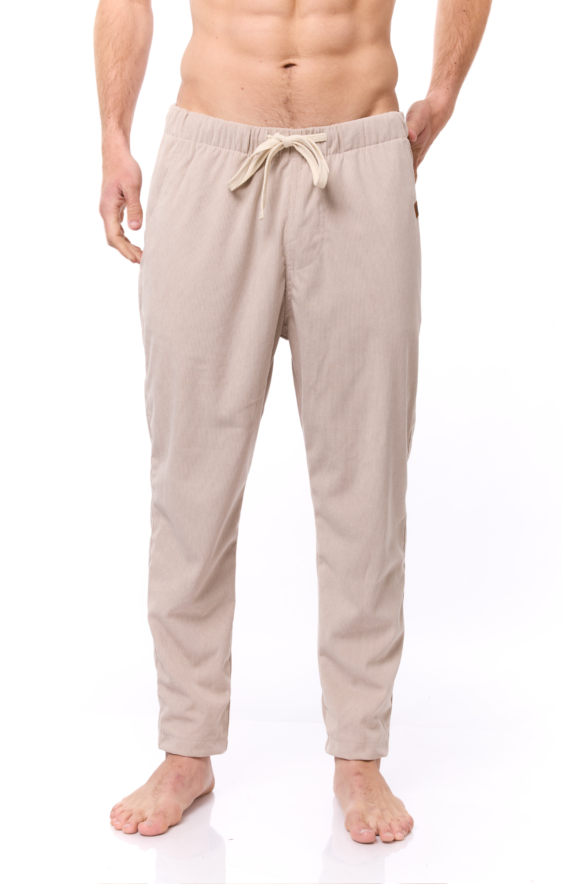 Cream - Corduroy Long Pants